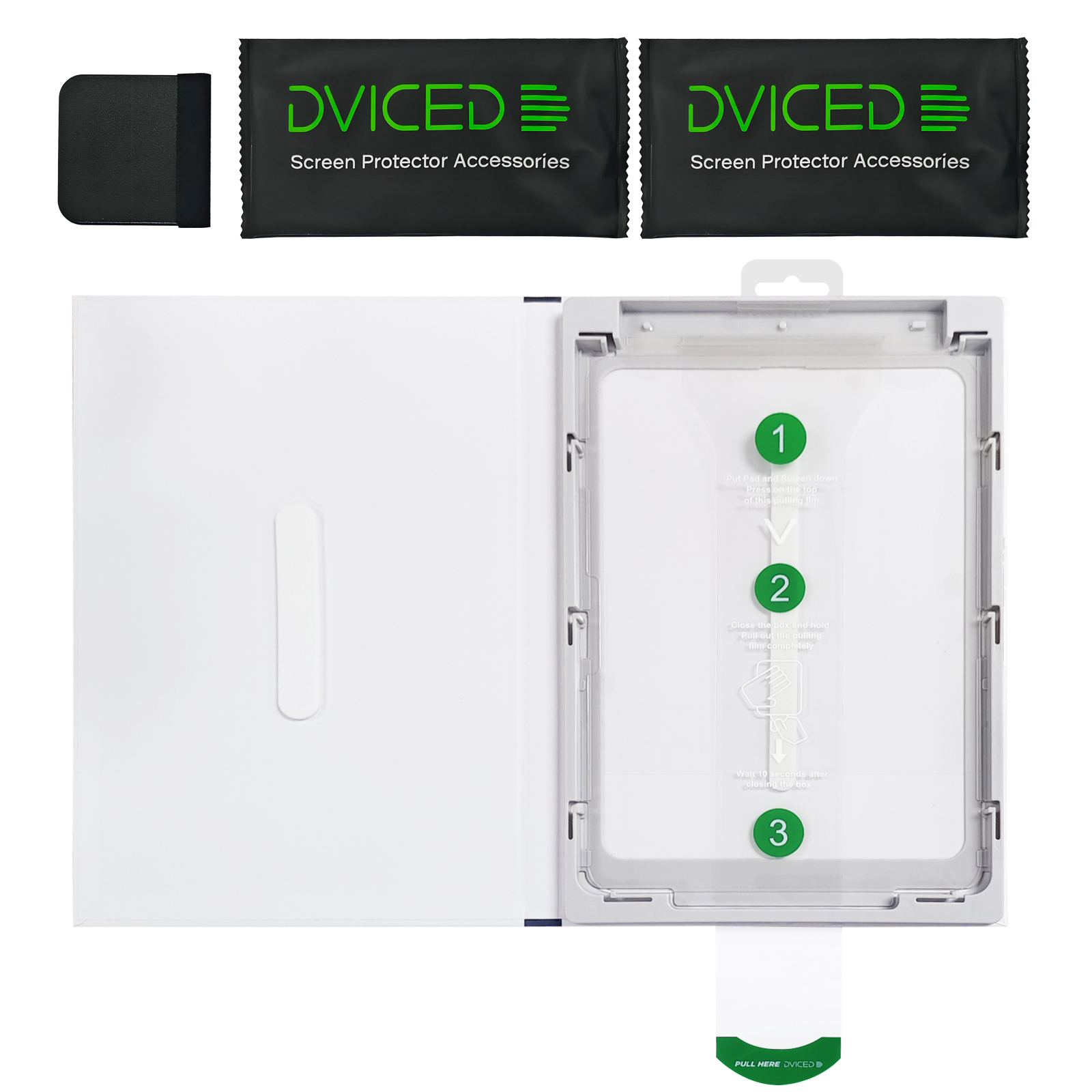 Dviced Tempered glass screen protector for iPad Air 13 with dust-free applicator