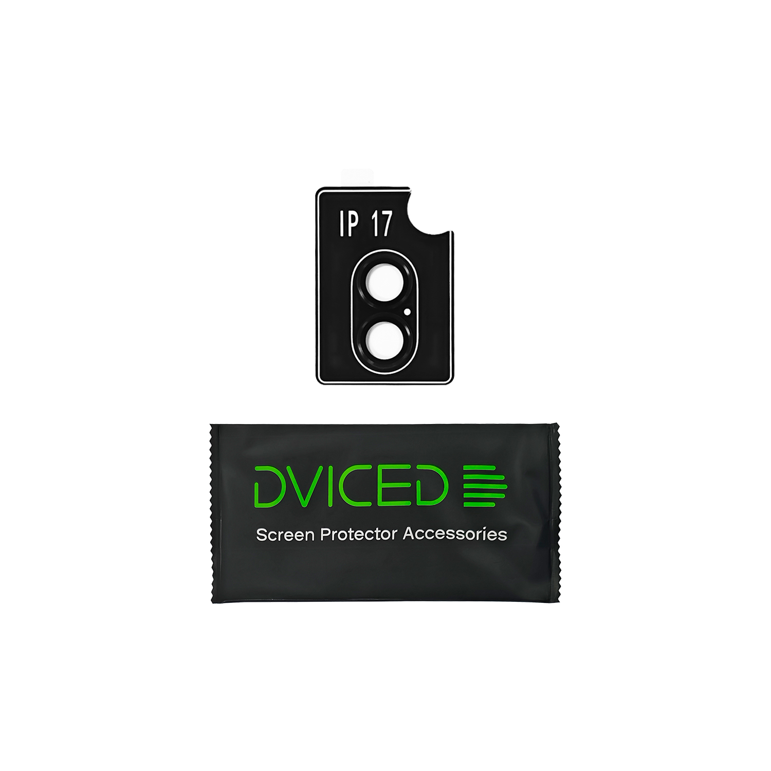 Dviced Tempered glass camera protector for iPhone 17 with applicator