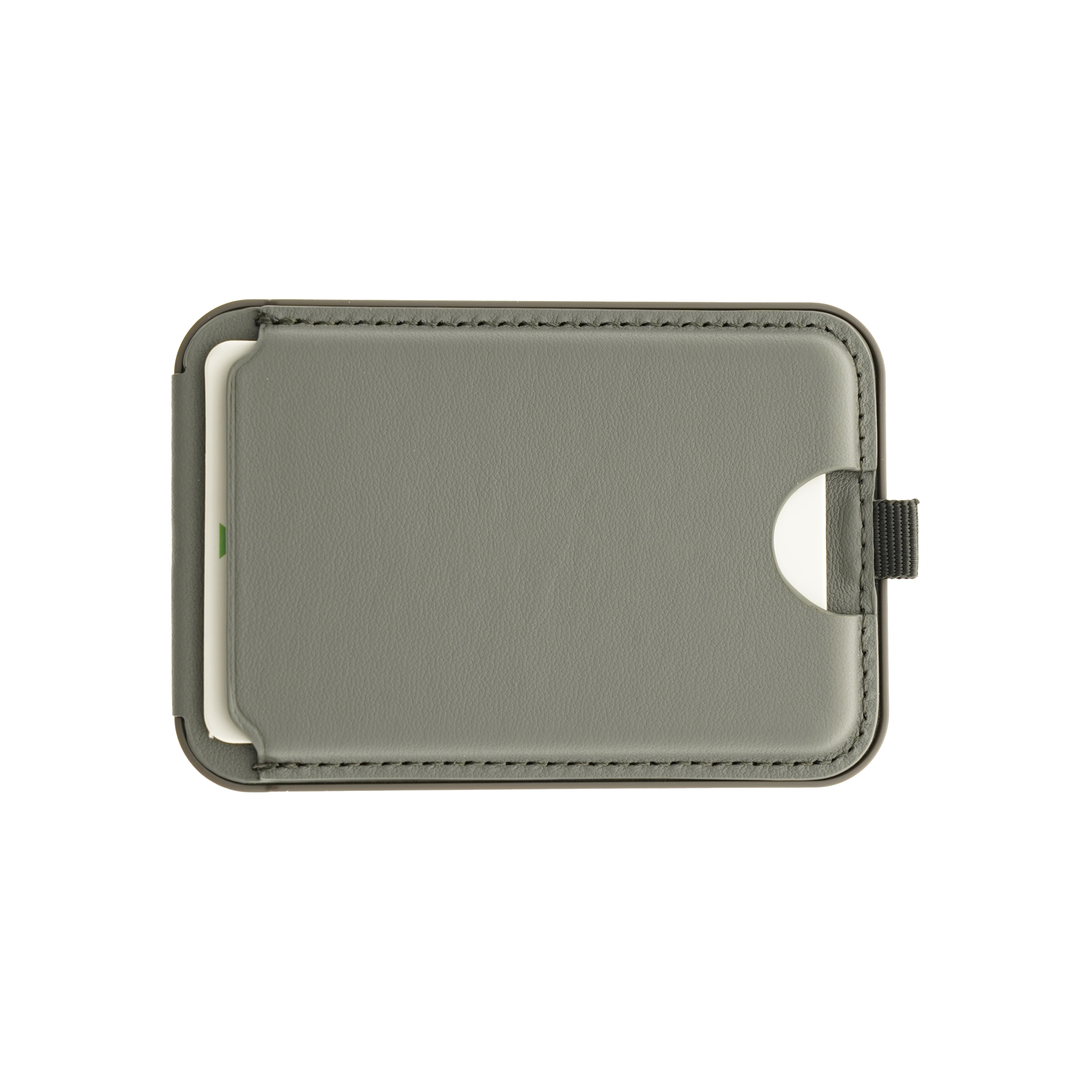 Dviced Leather magsafe foldable cardholder and stand - Grey