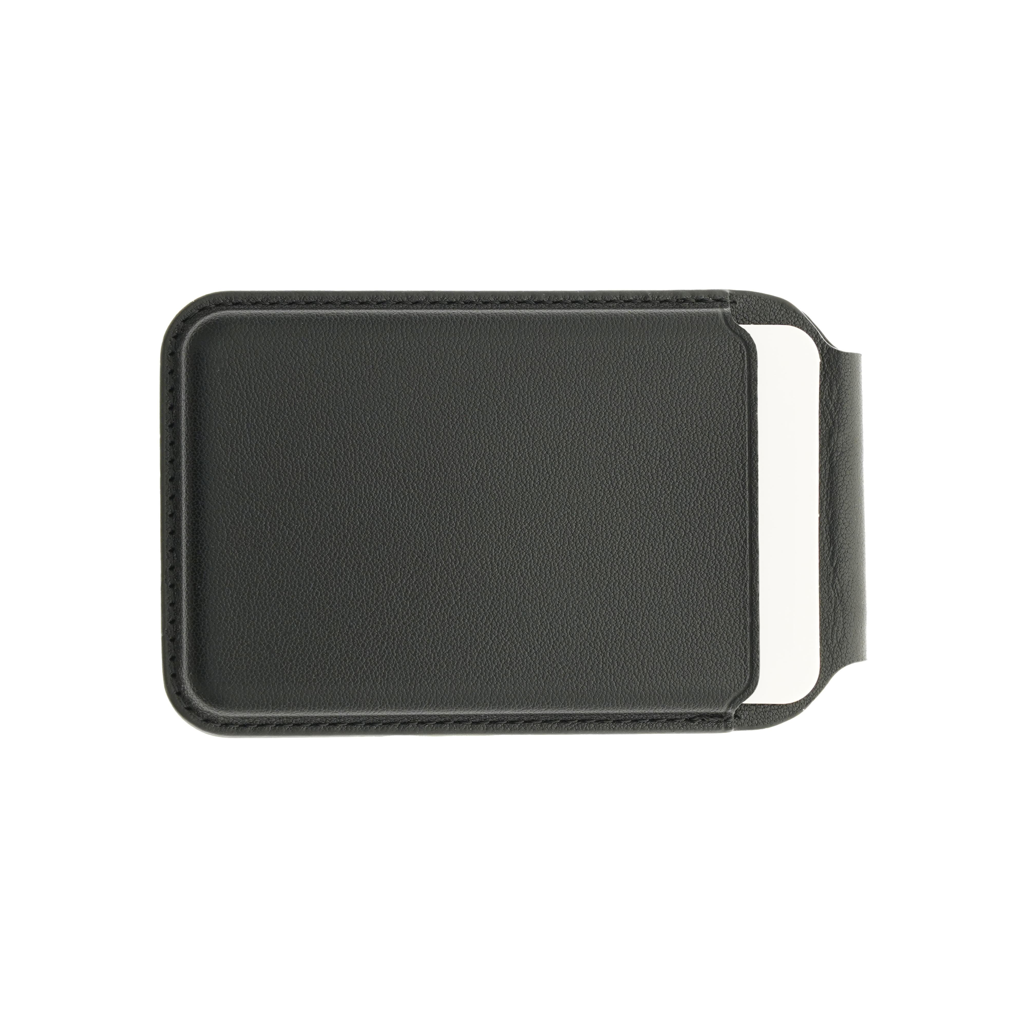 Dviced Leather magsafe foldable cardholder - Black
