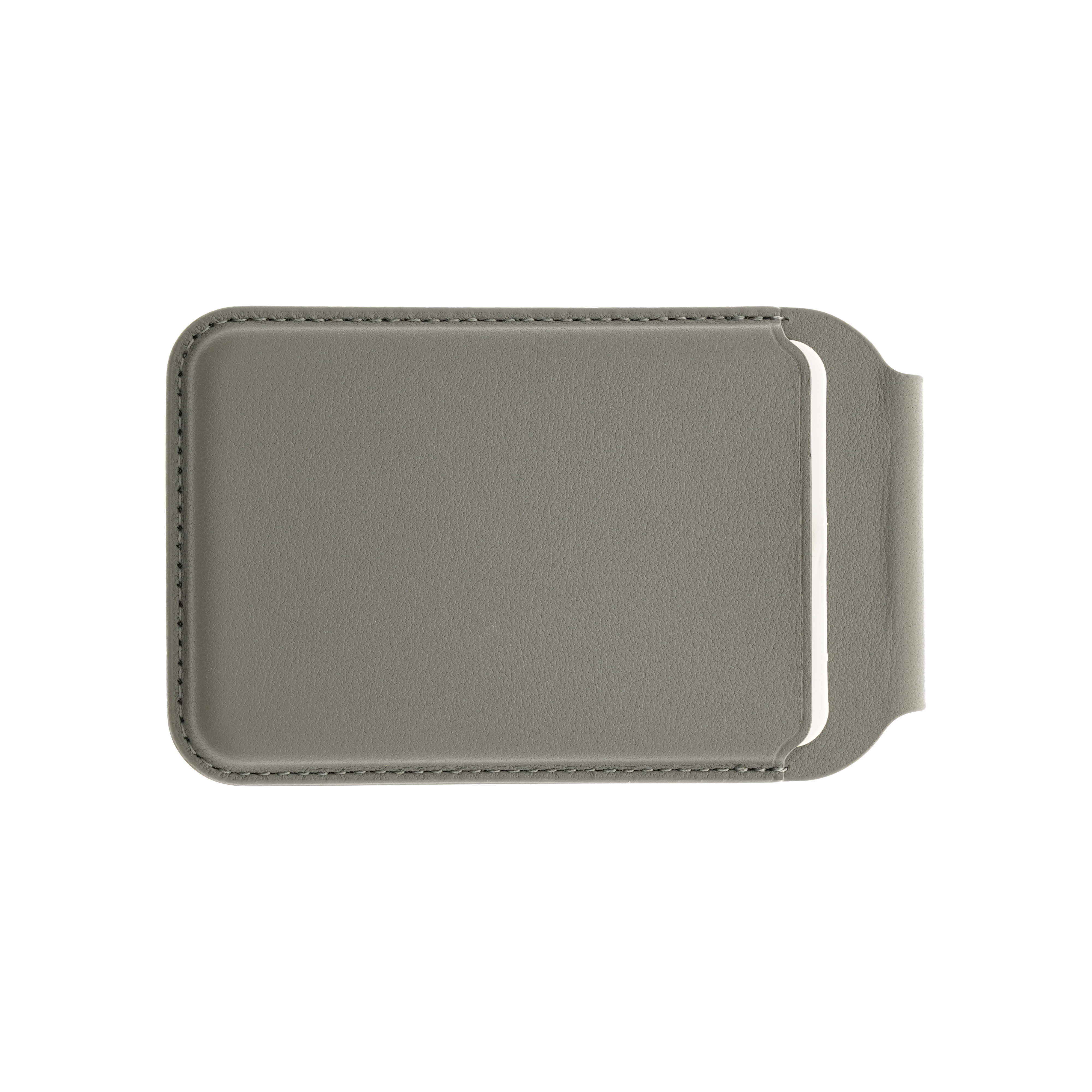 Dviced Leather magsafe foldable cardholder - Grey