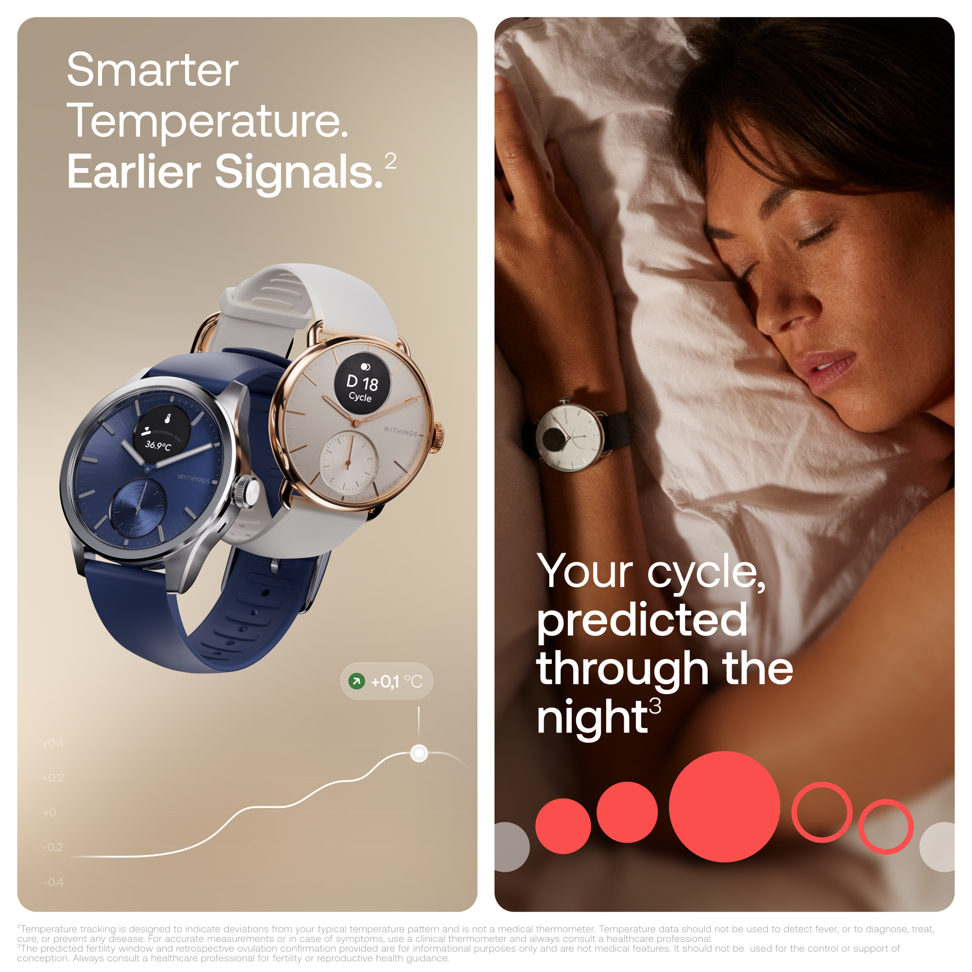 "Withings Scanwatch 2 / 42mm (Activity, Sleep Tracker, ECG, Temperature, SPO2 / Stainless steel, fkm wristband, sapphire glass) - Blue"