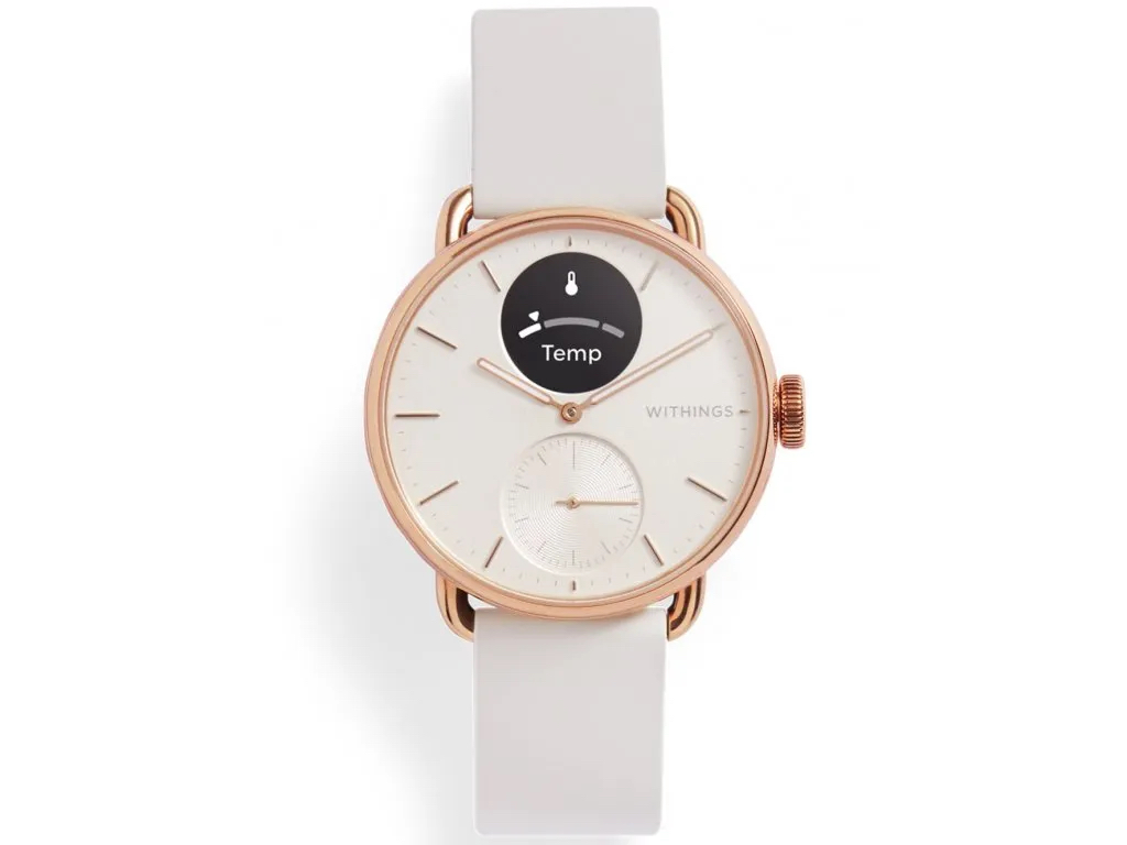 Withings Scanwatch 2 / 38mm (Activity, Sleep Tracker, ECG, Temperature, SPO2 / Stainless steel, fkm wristband, sapphire glass) - Sand