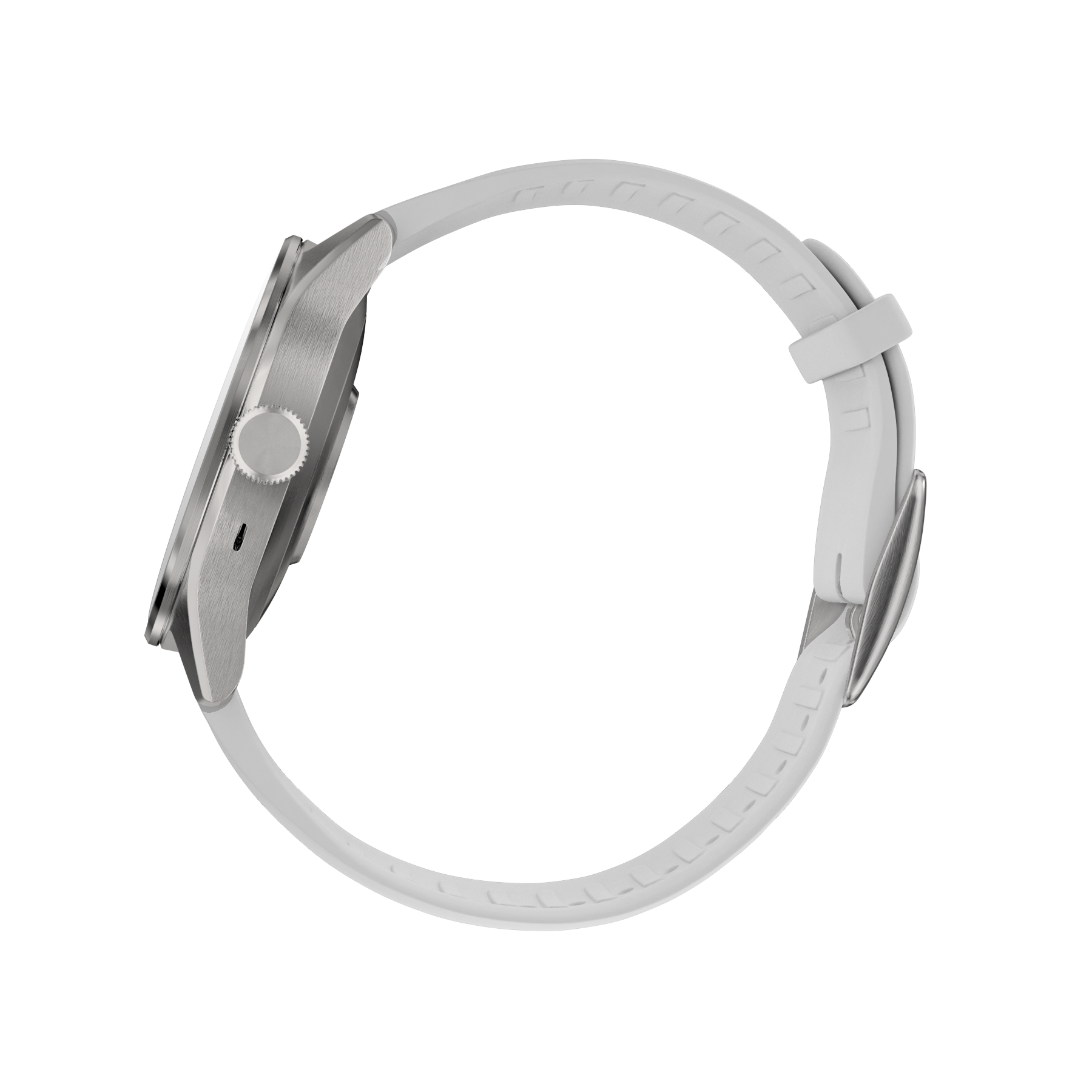 Withings Scanwatch 2 / 42mm (Activity, Sleep Tracker, ECG, Temperature, SPO2 / Stainless steel, fkm wristband, sapphire glass) - White