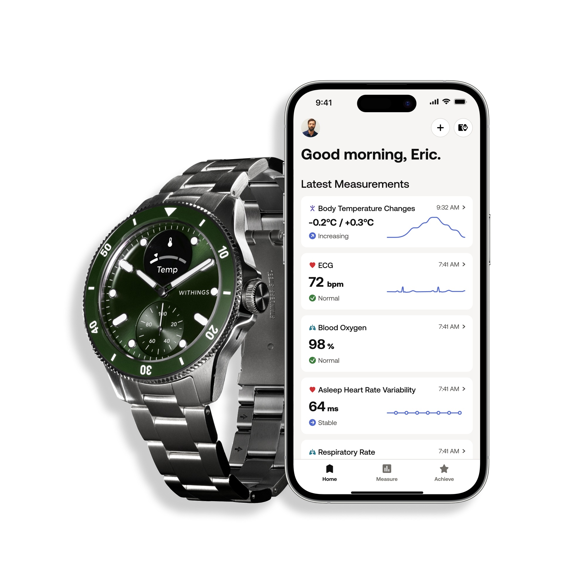 Withings Scanwatch Nova 43mm - Green