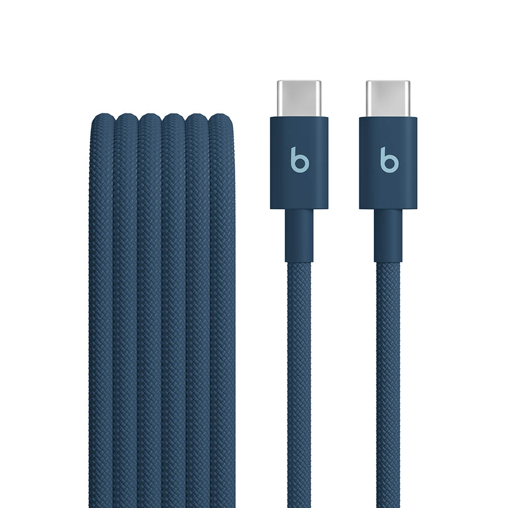 Beats opletený kabel USB-C na USB-C (1,5 m) – Námořnická modrá