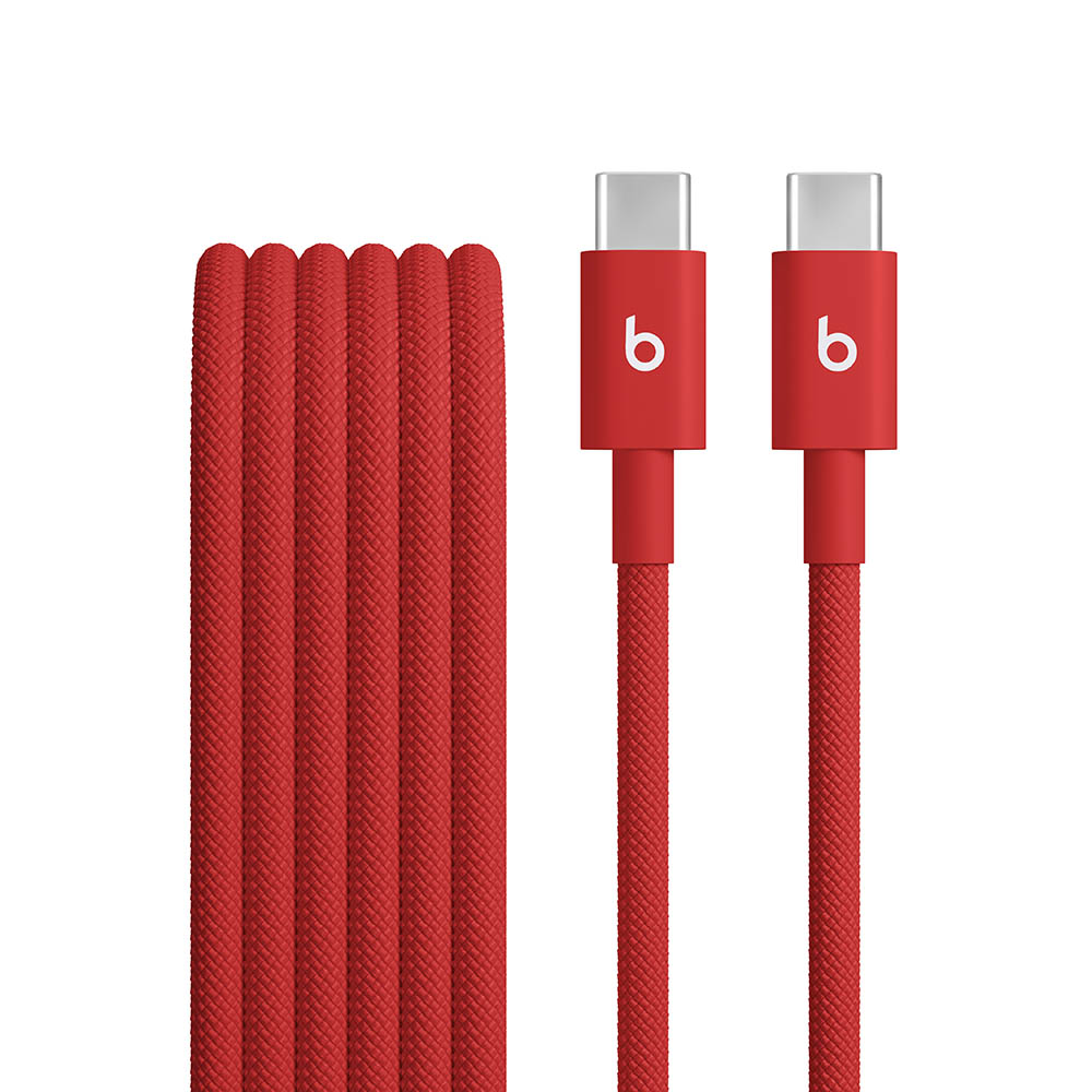 Beats opletený kabel USB-C na USB-C (1,5 m) – Červená