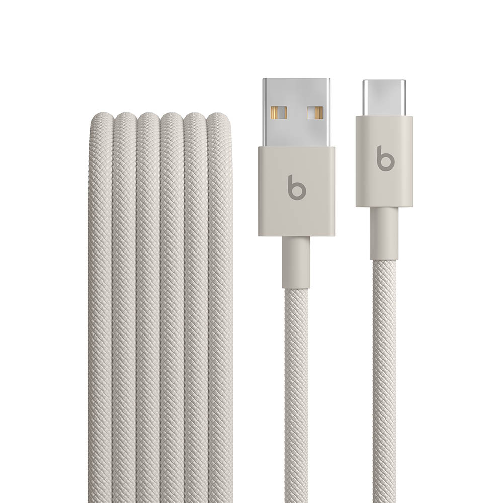 Beats opletený kabel USB-A na USB-C (1,5 m) – Šedá