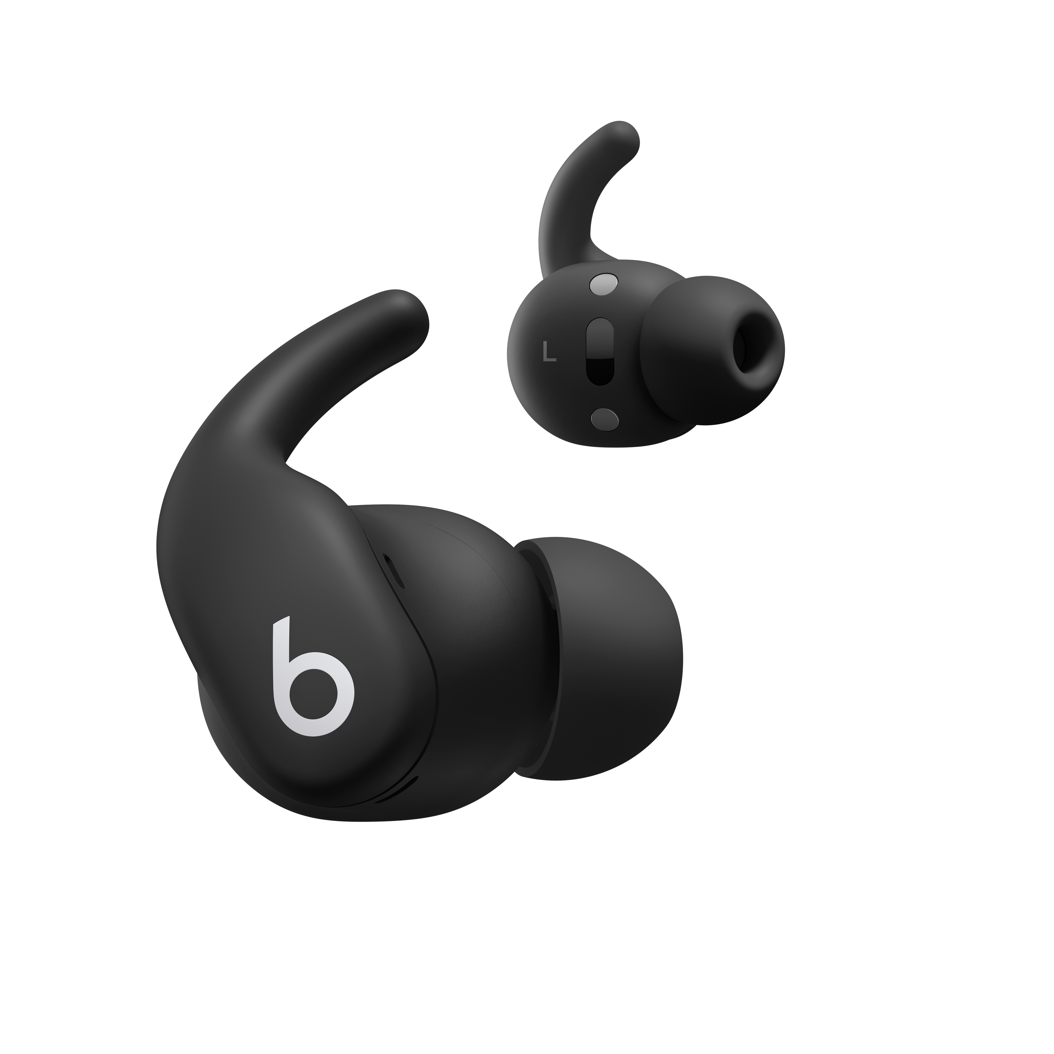 Powerbeats Fit – bezdrátová sluchátka do uší s potlačením hluku pro sport s bezpečným uchycením – Černá