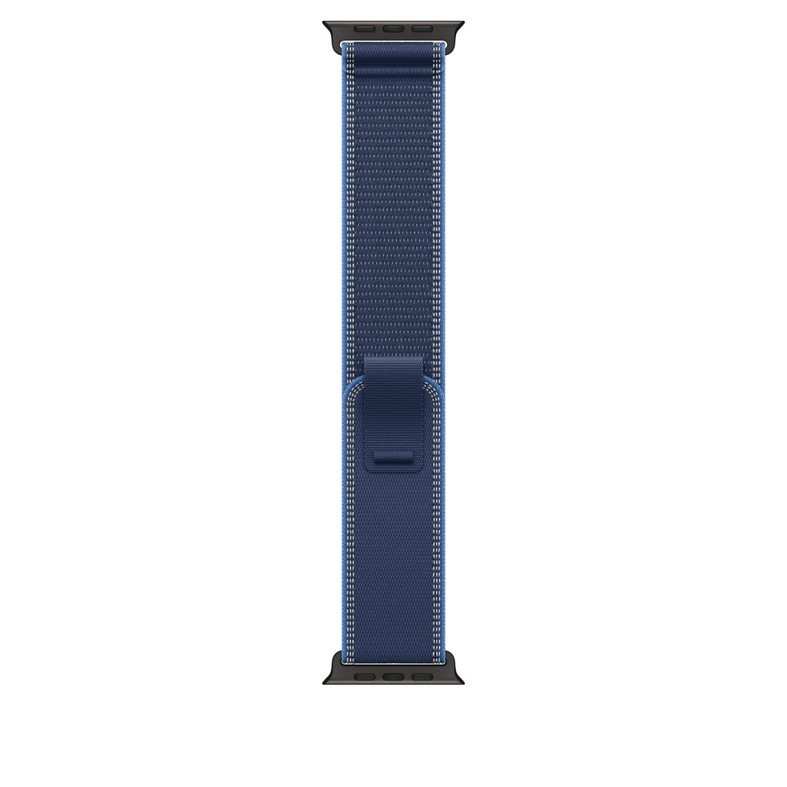 Apple Watch 49mm Loop:  Blue/Bright Blue Trail Loop - S/M - Black Titanium Finish