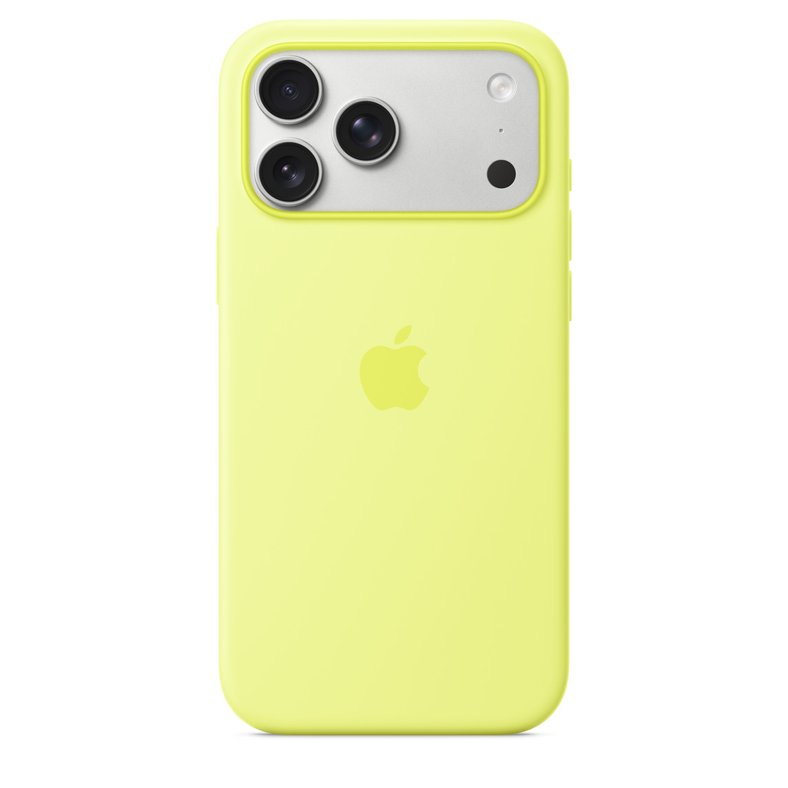 Silikonový kryt pro iPhone 17 Pro Max s MagSafe – Neonově žlutá – foto 1
