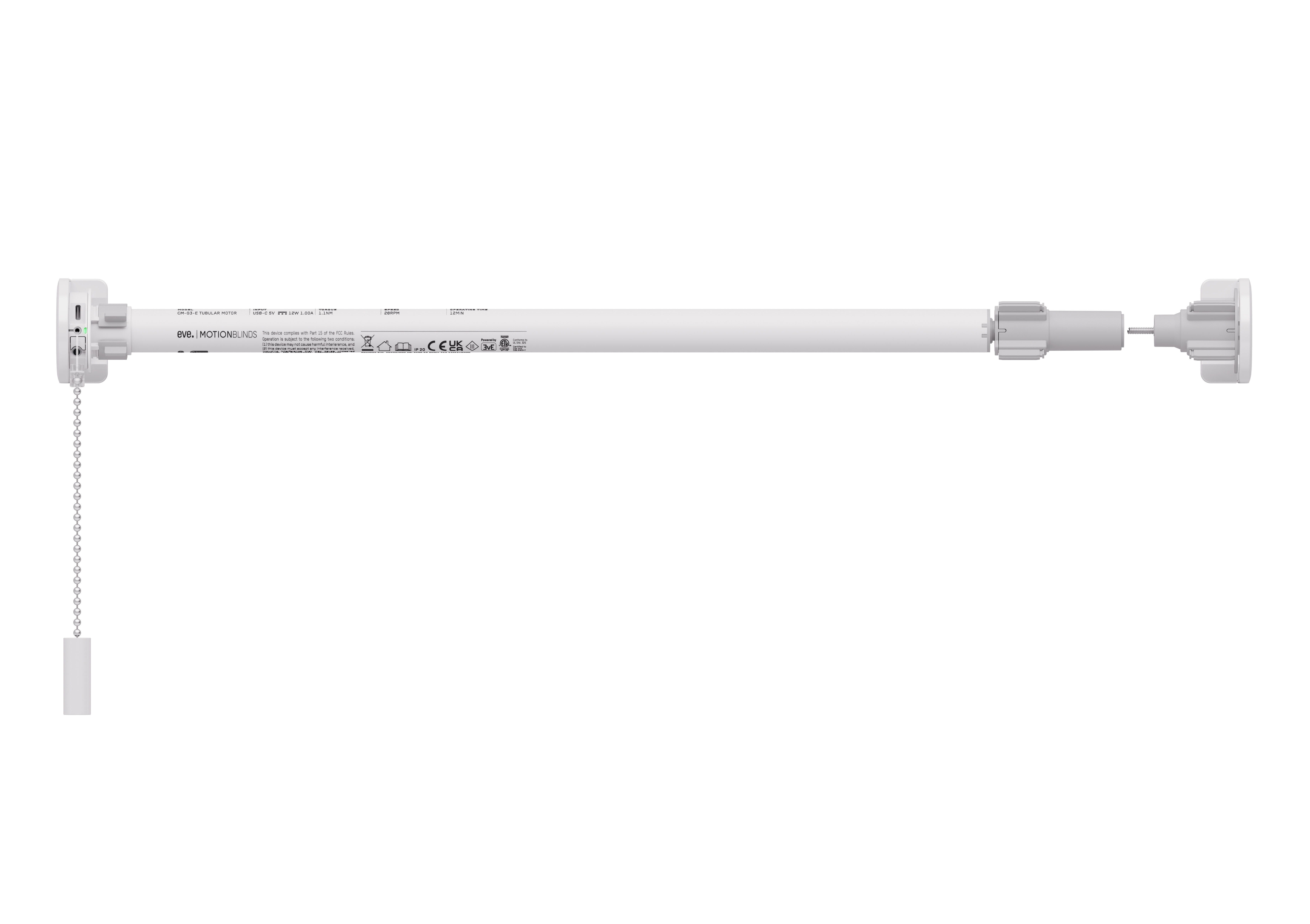 Eve MotionBlinds Upgrade Kit for Roller Blinds (Matter)