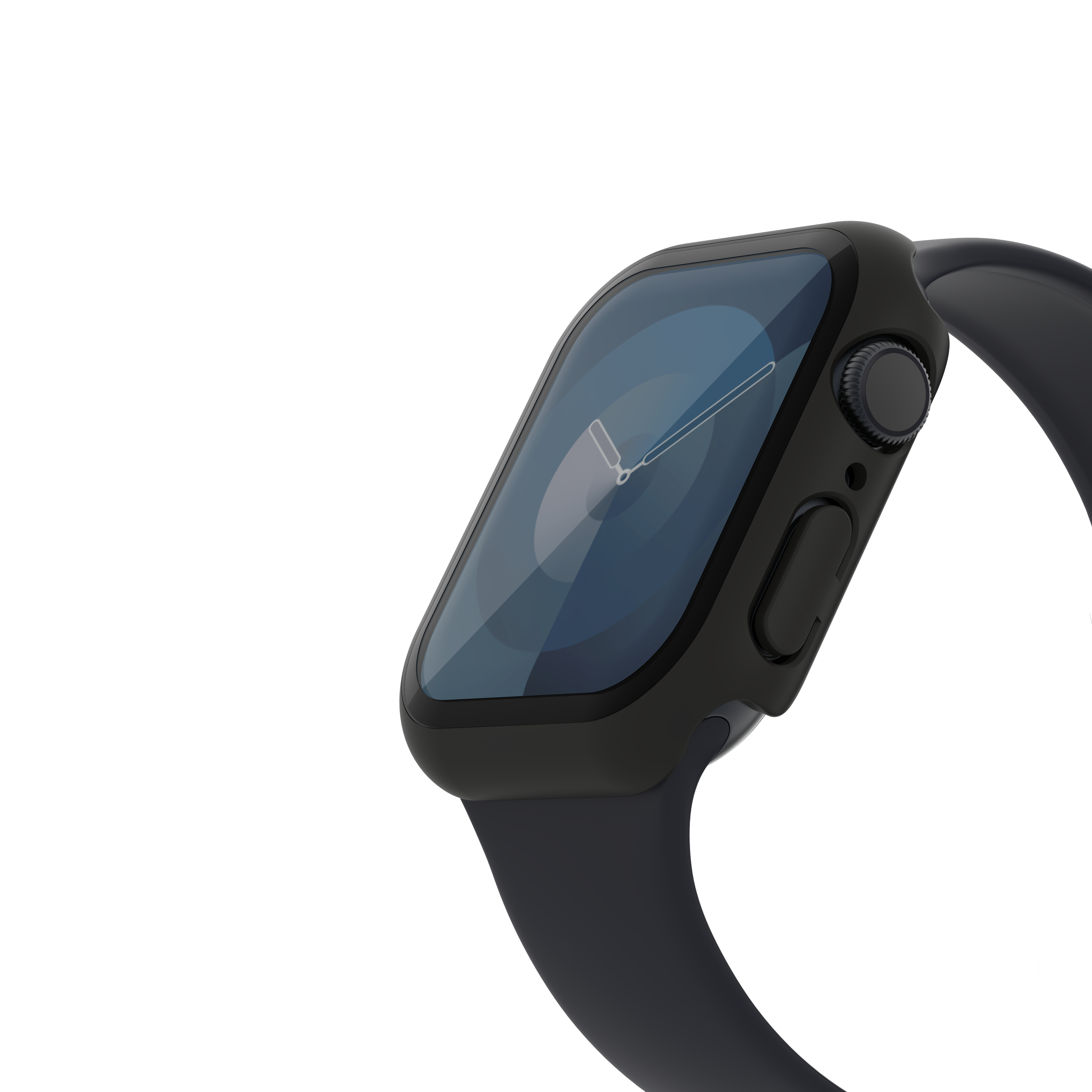 Belkin SCREENFORCE TemperedCurve 2 in 1 AM Screen Protector - Series 4-9/SE - 40/41mm - Black