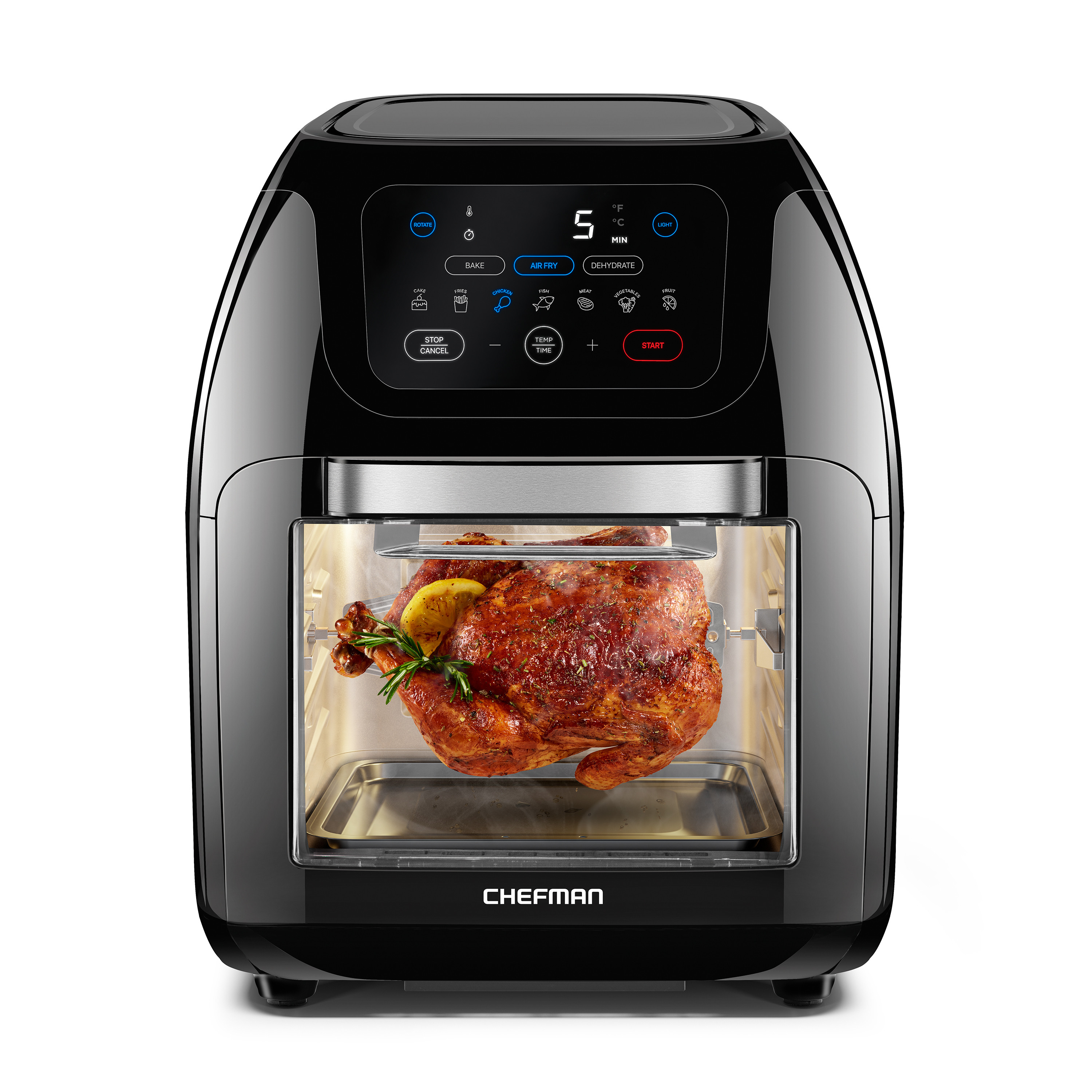 Chefman Air Fryer Oven+ Rotisserie & Dehydrator - Black