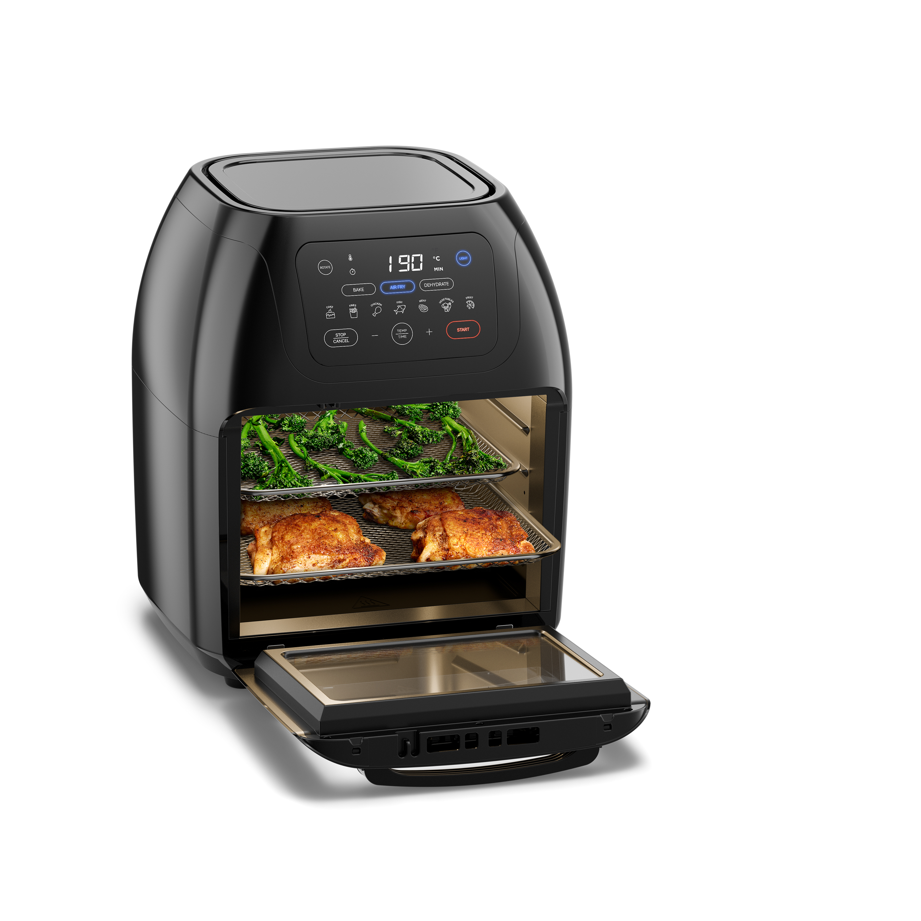Chefman Air Fryer Oven+ Rotisserie & Dehydrator - Black