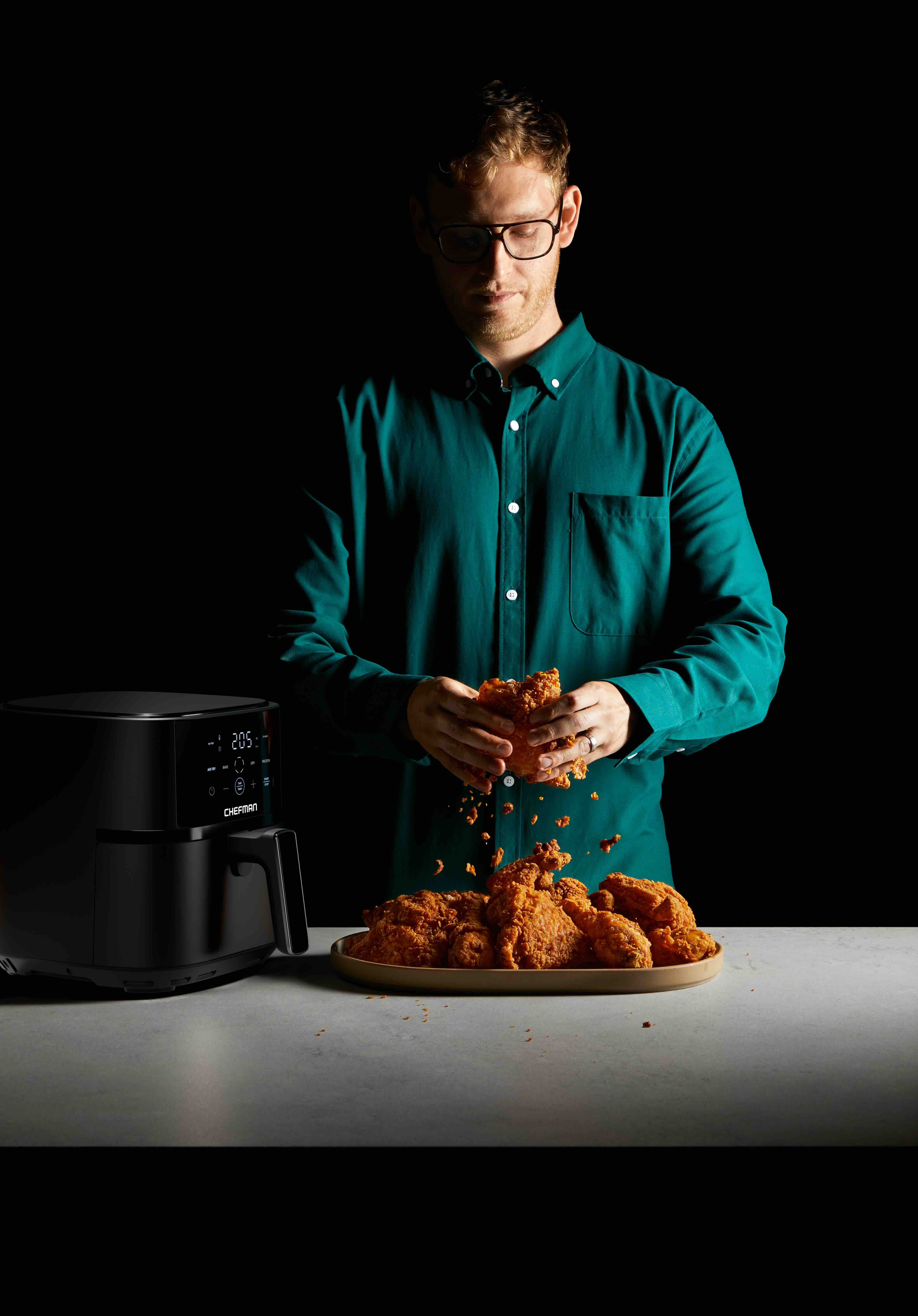 Chefman TurboFry Touch Digital Air Fryer 3.8L - Black
