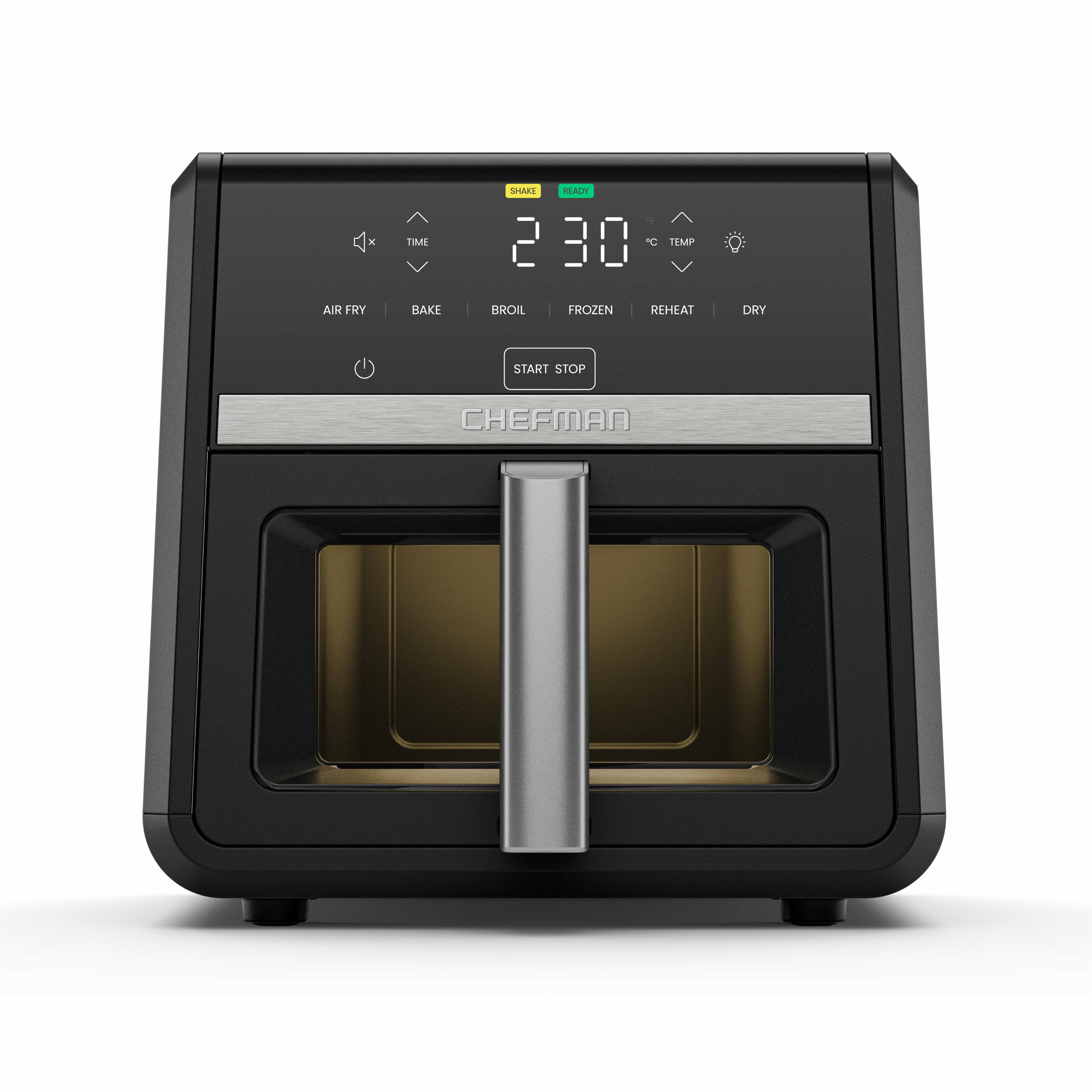 Chefman TurboFry Touch Digital Air Fryer XL 8.5L DC Motor Window