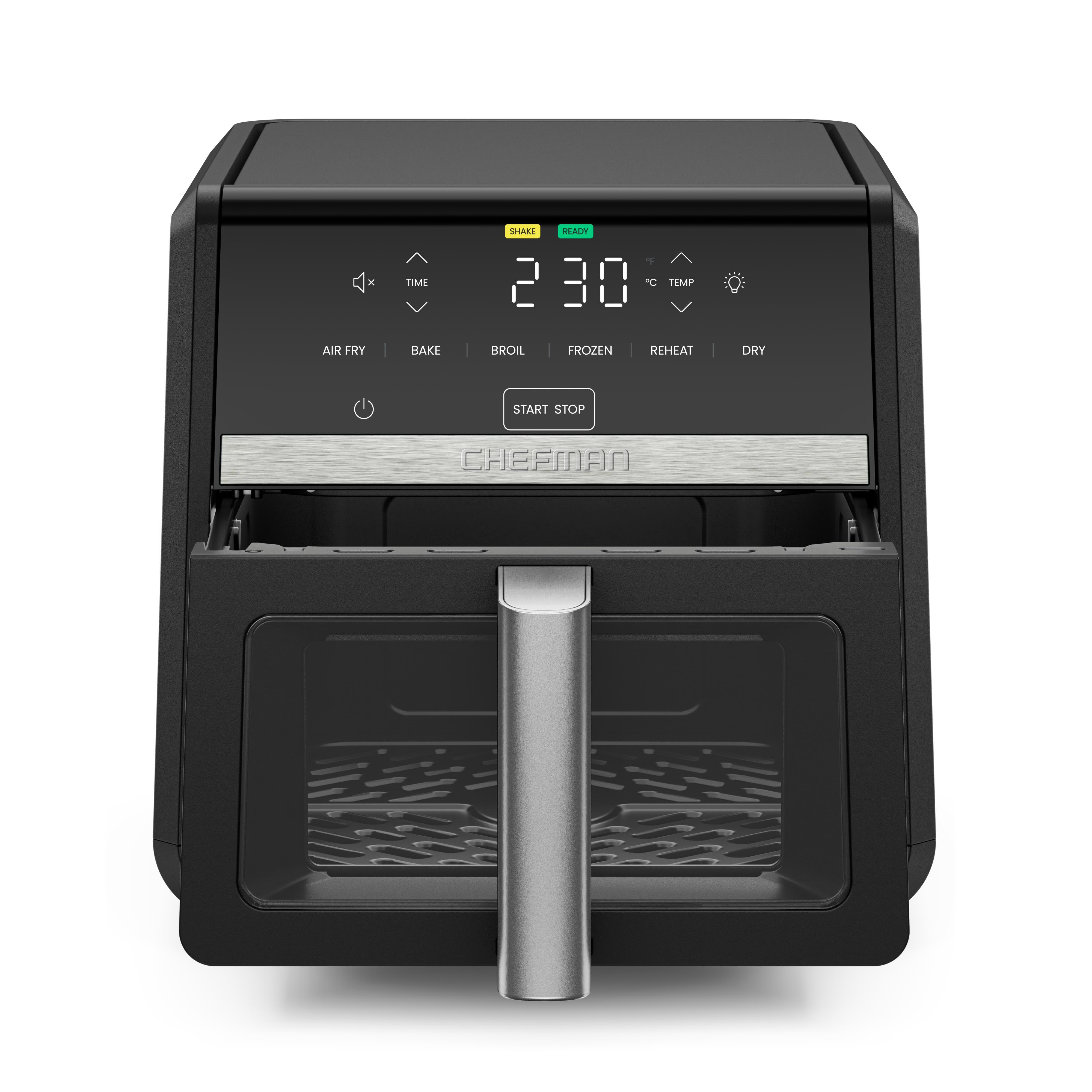 Chefman TurboFry Touch Digital Air Fryer XL 8.5L DC Motor Window