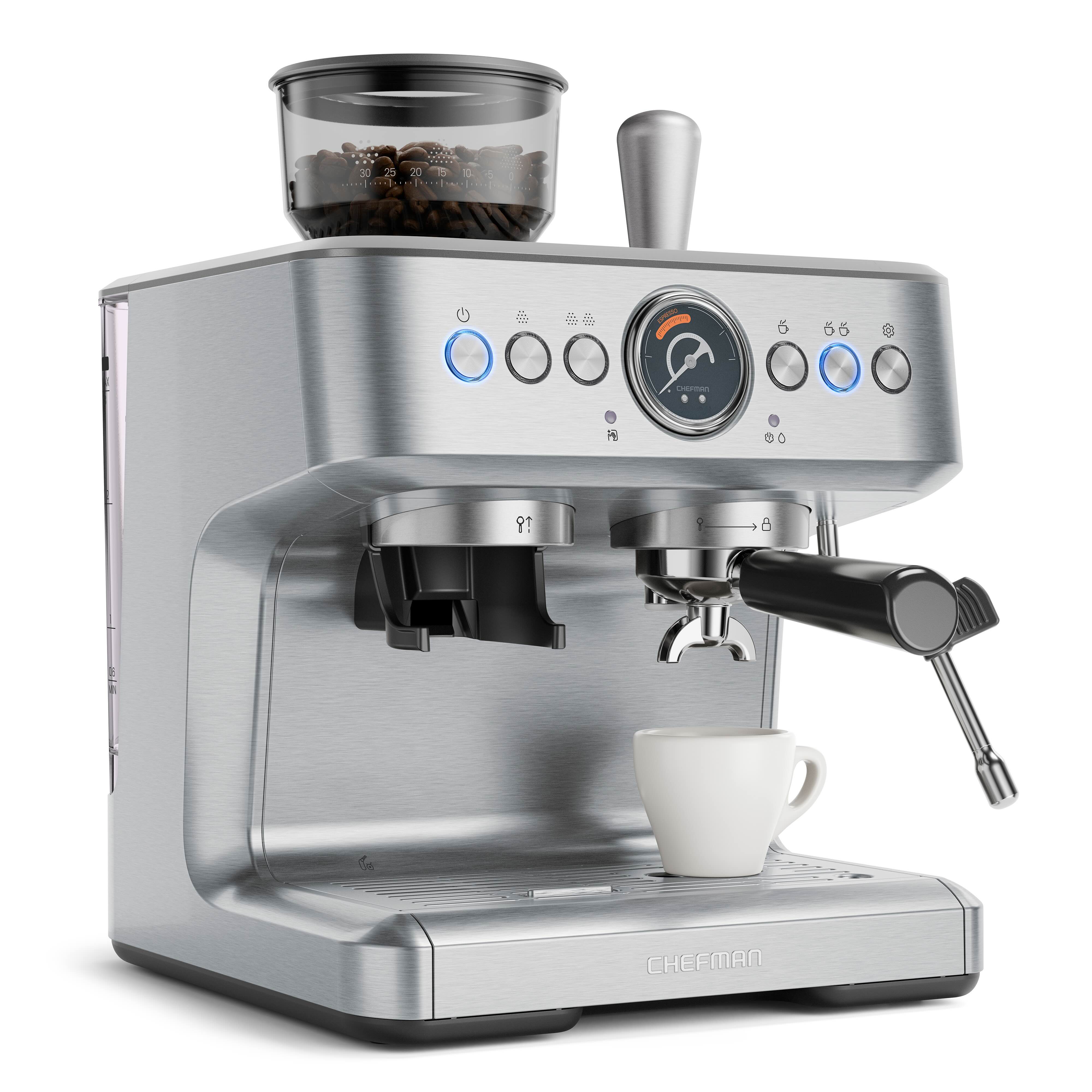 Chefman Crema Supreme Premium Espresso Maker - Stainless Steel