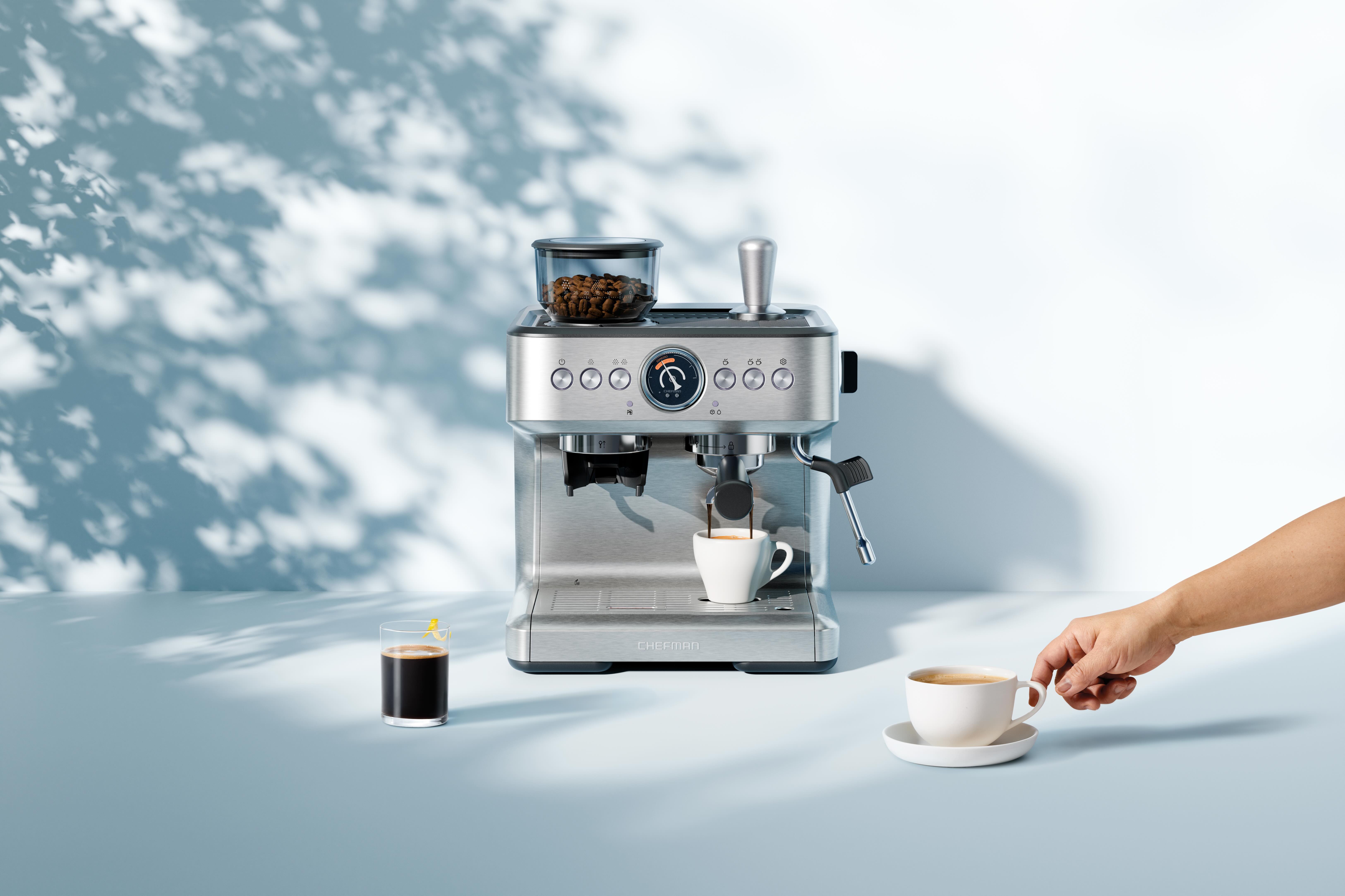Chefman Crema Supreme Premium Espresso Maker - Stainless Steel