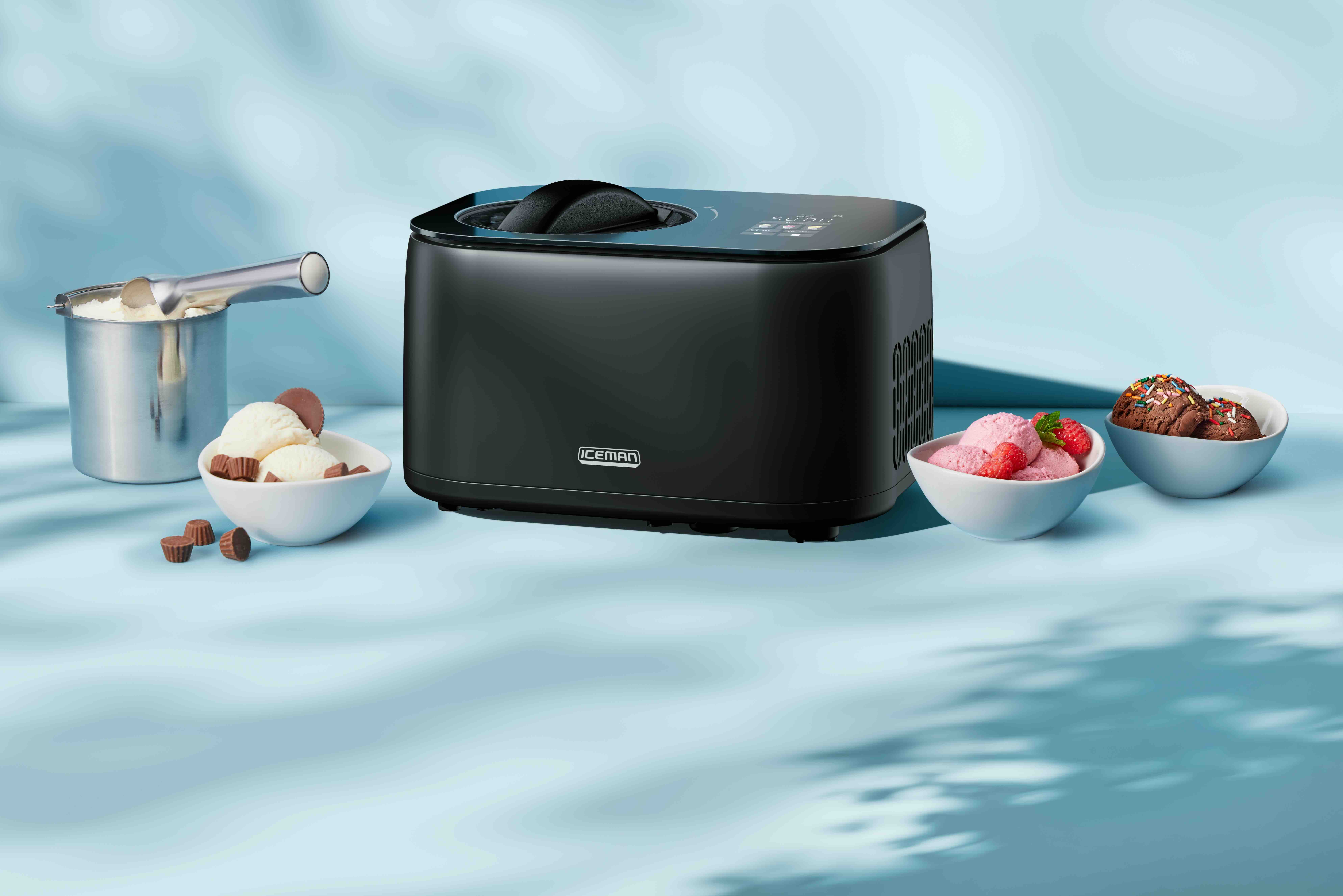 Chefman Iceman TRIO Ice Cream Frozen Yogurt & Italian Ice Maker - Black