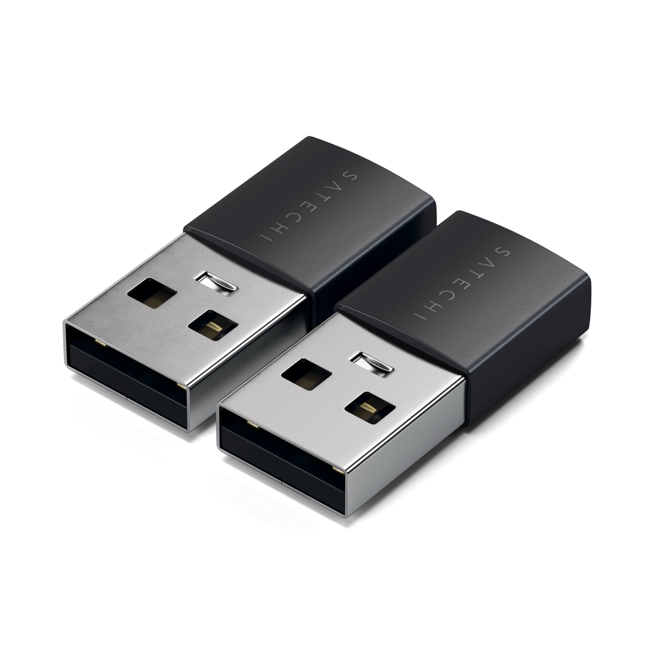 Satechi Aluminum  2x Type-A to Type-C Adapter - Space Black