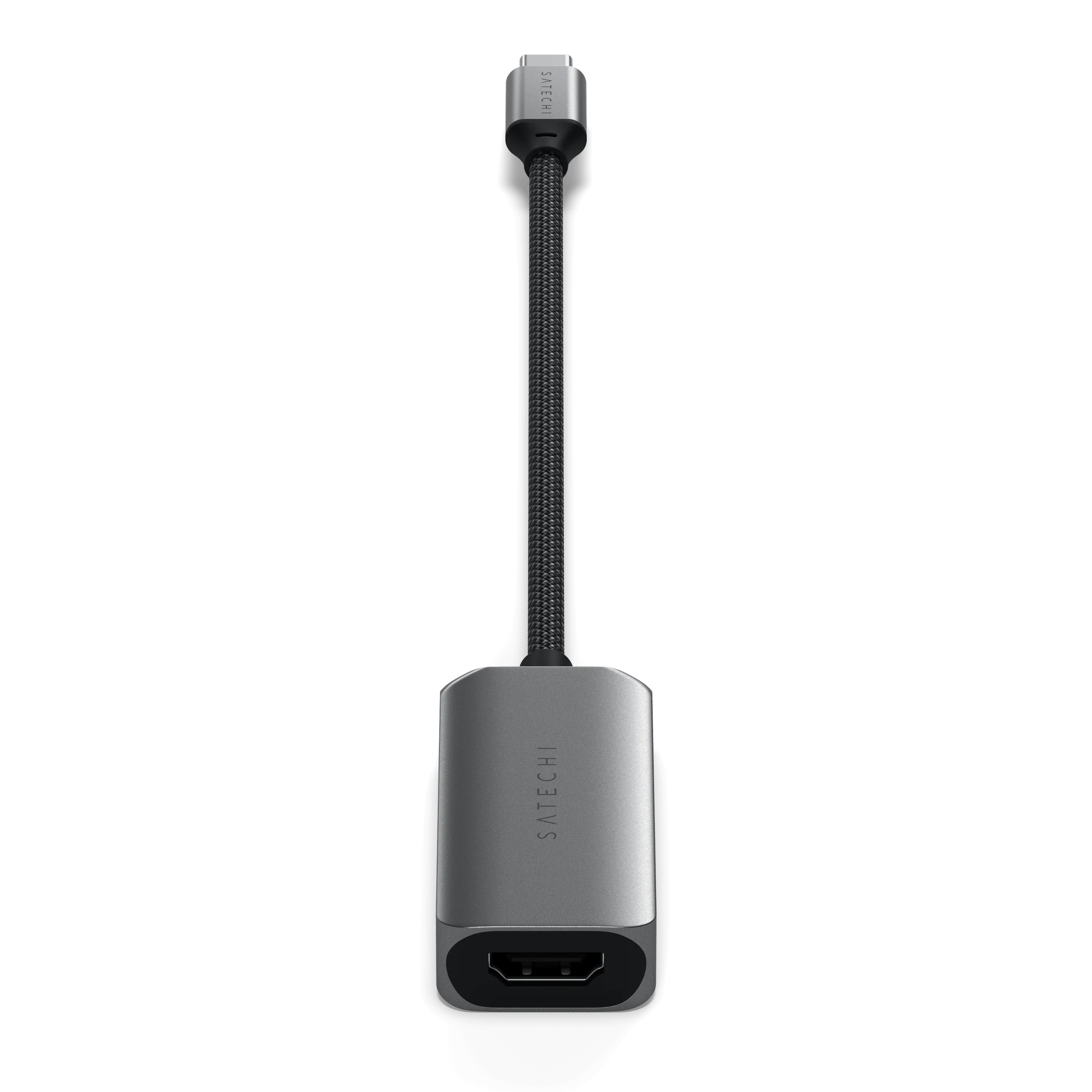 Satechi USB-C To HDMI 2.1 8K Adapter (Mac Devices up to 4K/60Hz, 8K/60Hz, 4K 60Hz/120Hz, 2K/ 40Hz, 1080P/500Hz,  Dynamic HDR10+  HDCP 1.4 & HDCP 2.3) - Space Grey