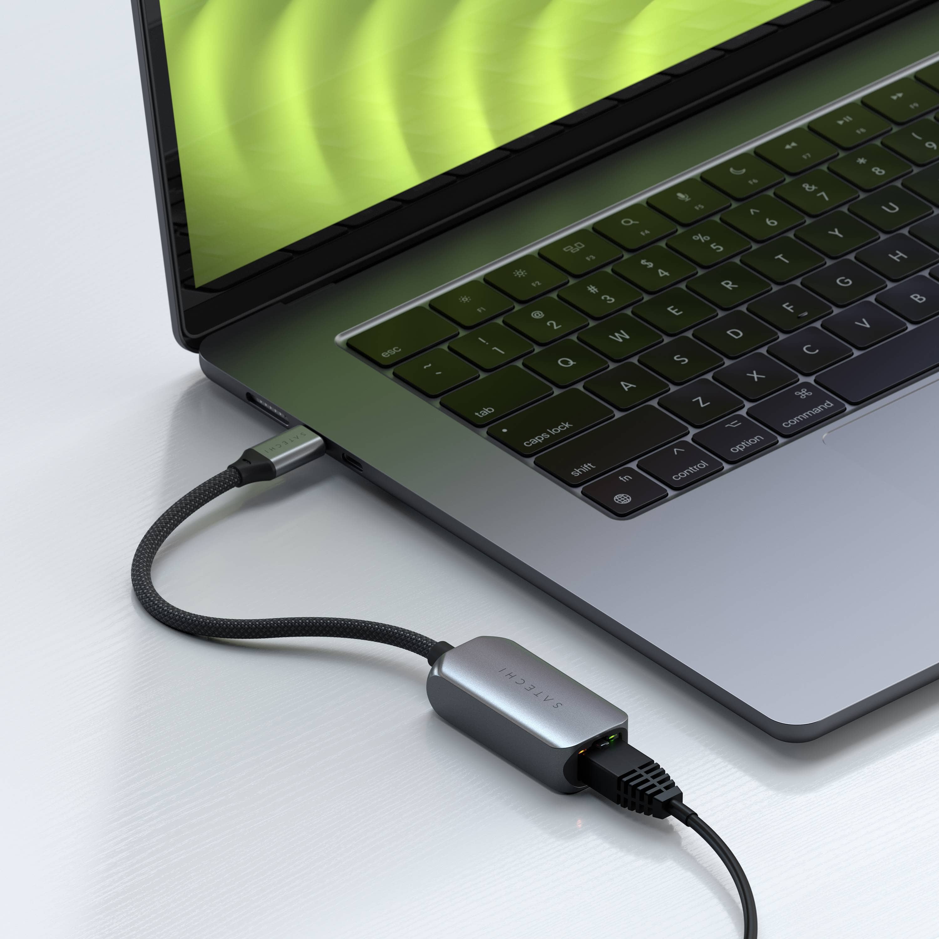 Satechi USB-C 2.5 Gigabit Ethernet Adapter - Space Grey