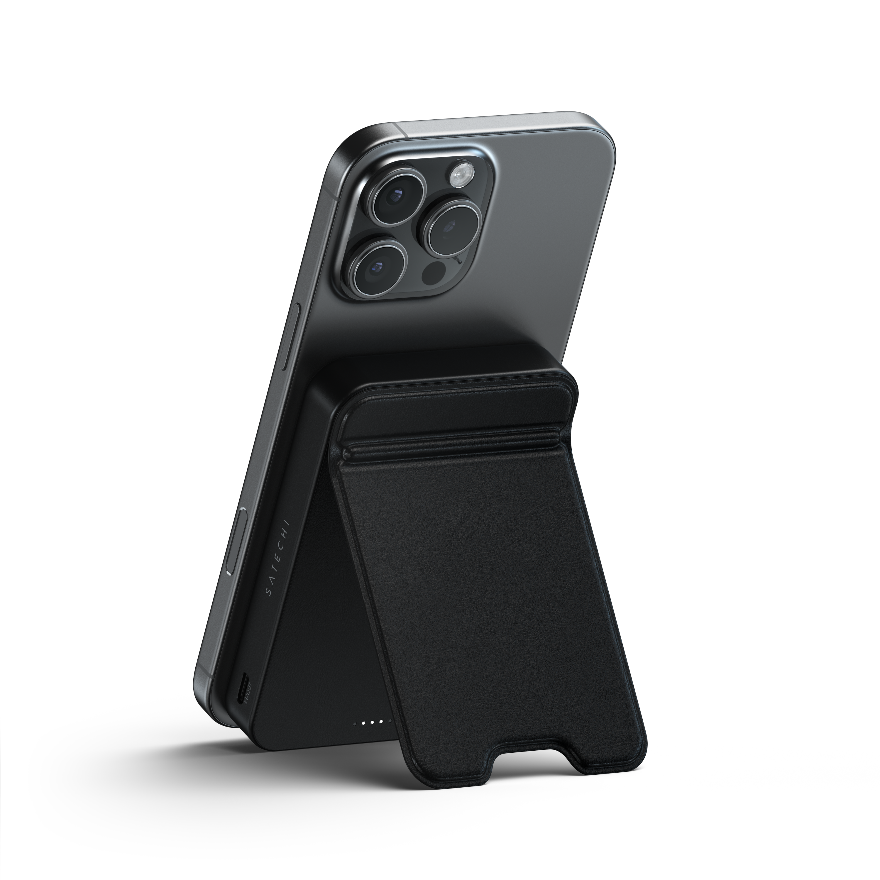 Satechi Qi2 10K Magnetic Power Bank with Stand - Black