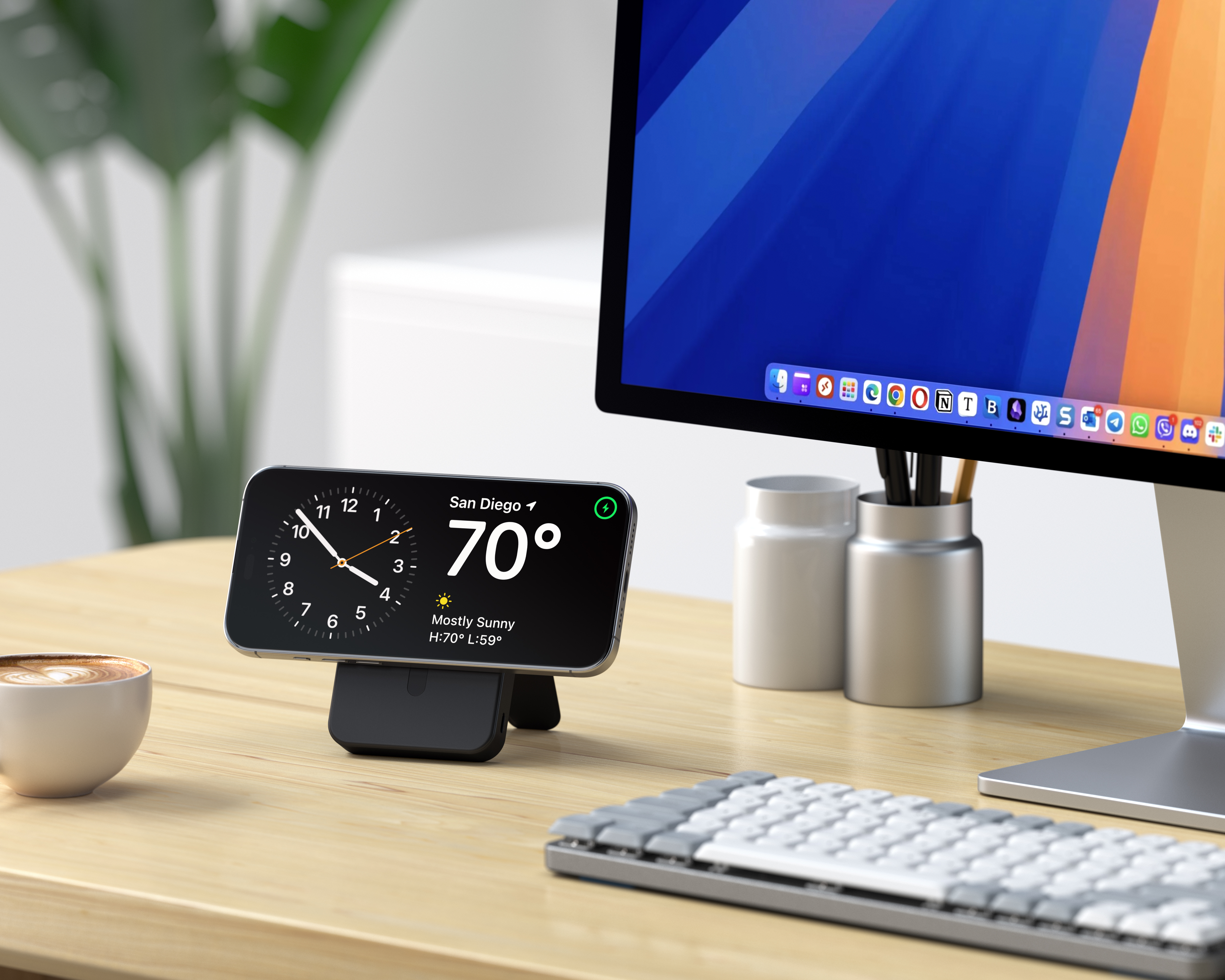 Satechi Qi2 10K Magnetic Power Bank with Stand - Black