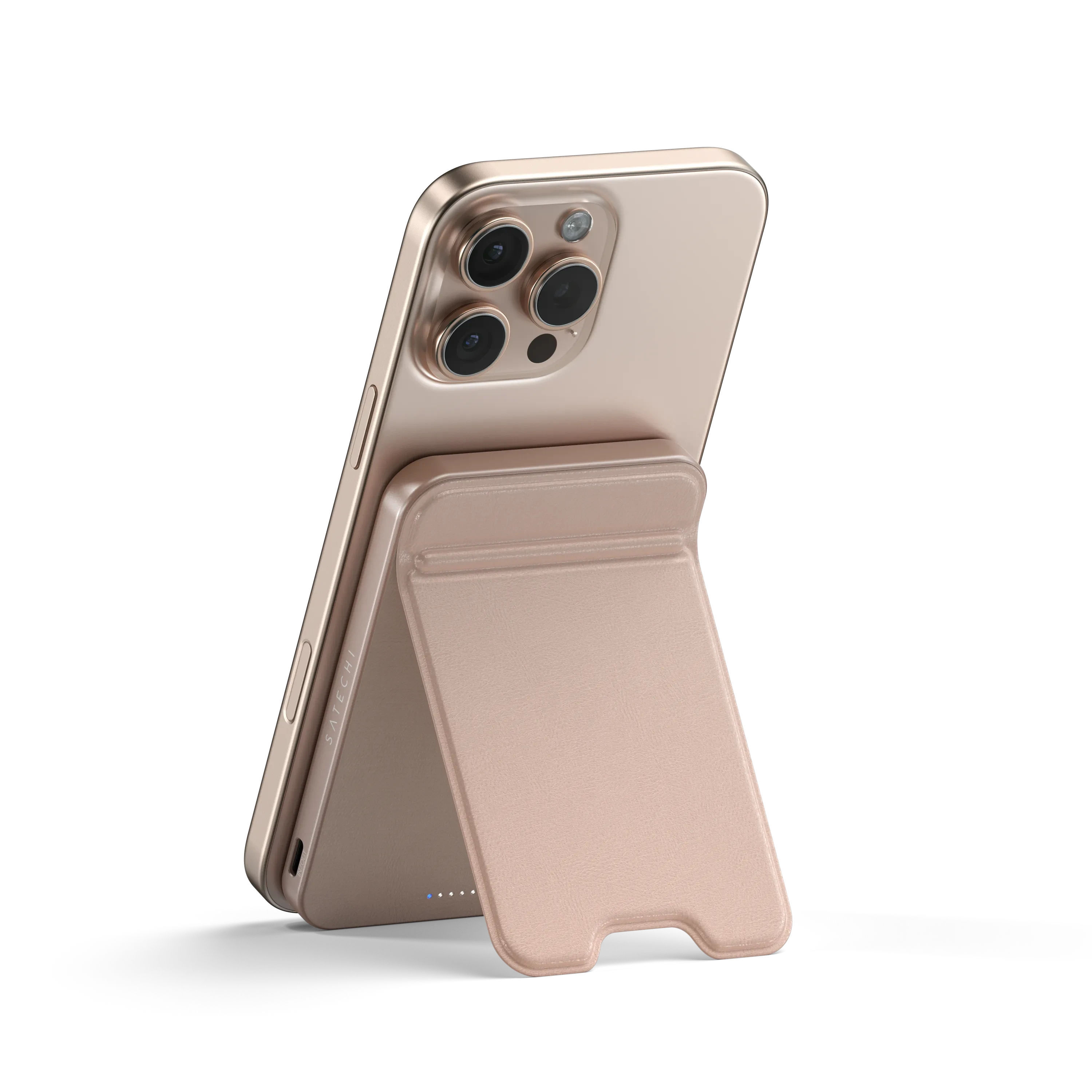 Satechi Qi2 5K Magnetic Power Bank with Stand - Desert Rose