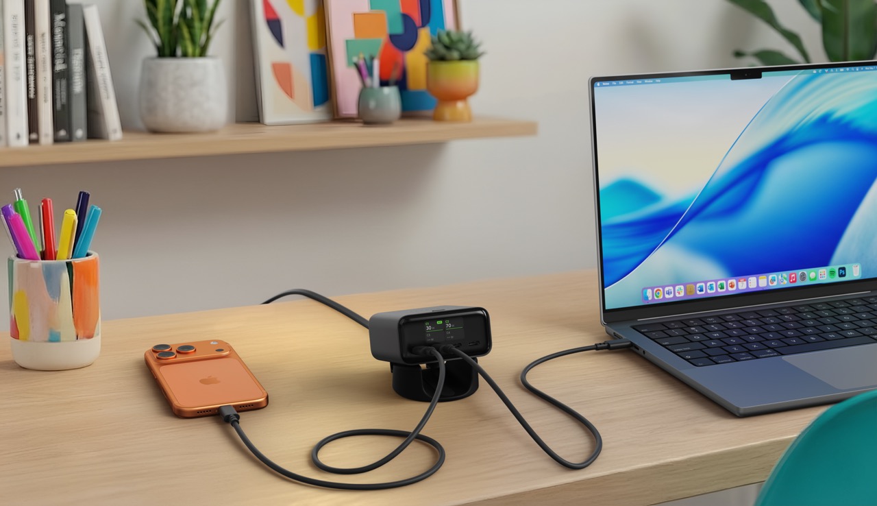 Satechi ChargeView 140W Desktop Charger(4xUSB-C) - Space Black