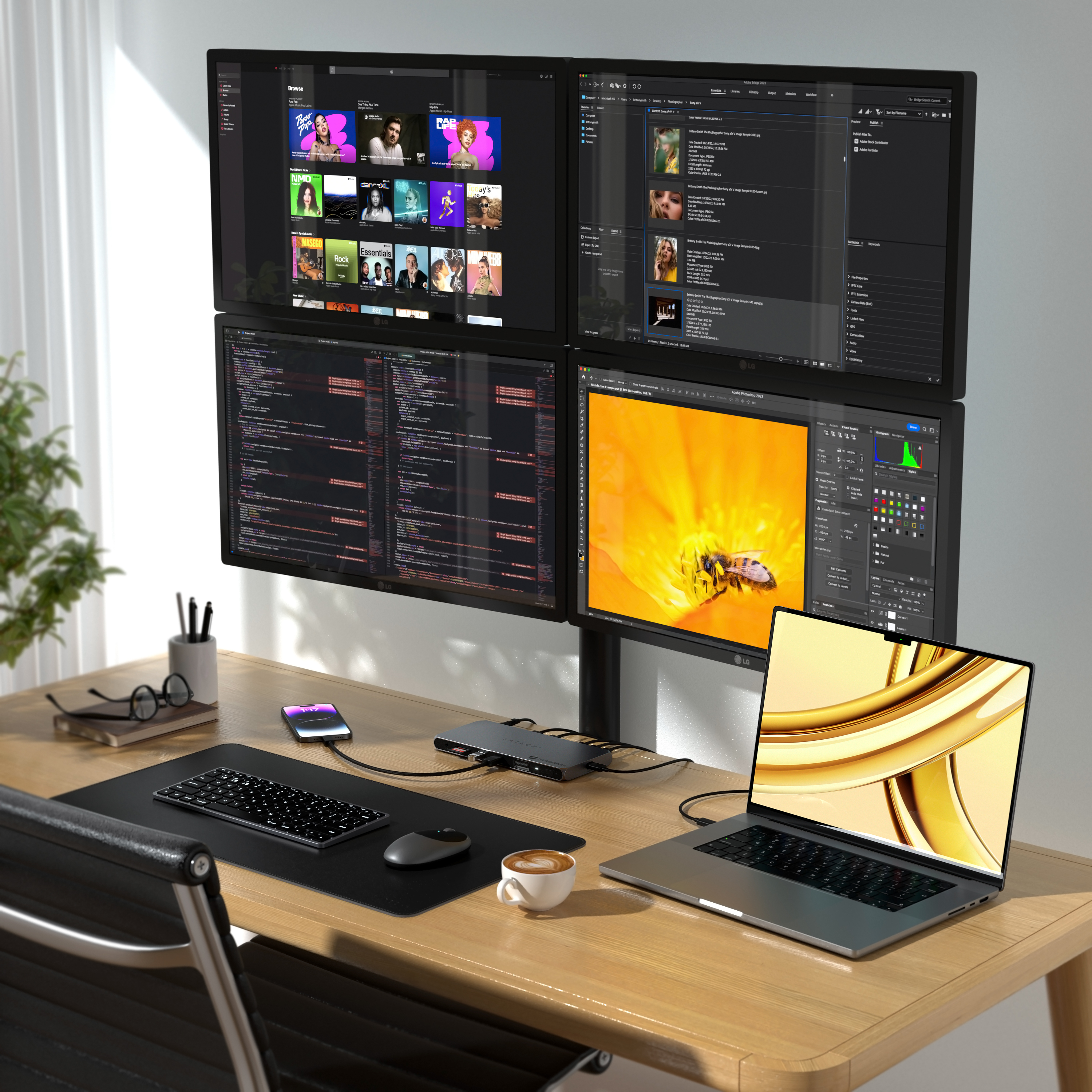 Satechi Thunderbolt 4 Multi-Display Docking Station - EU - Space Grey