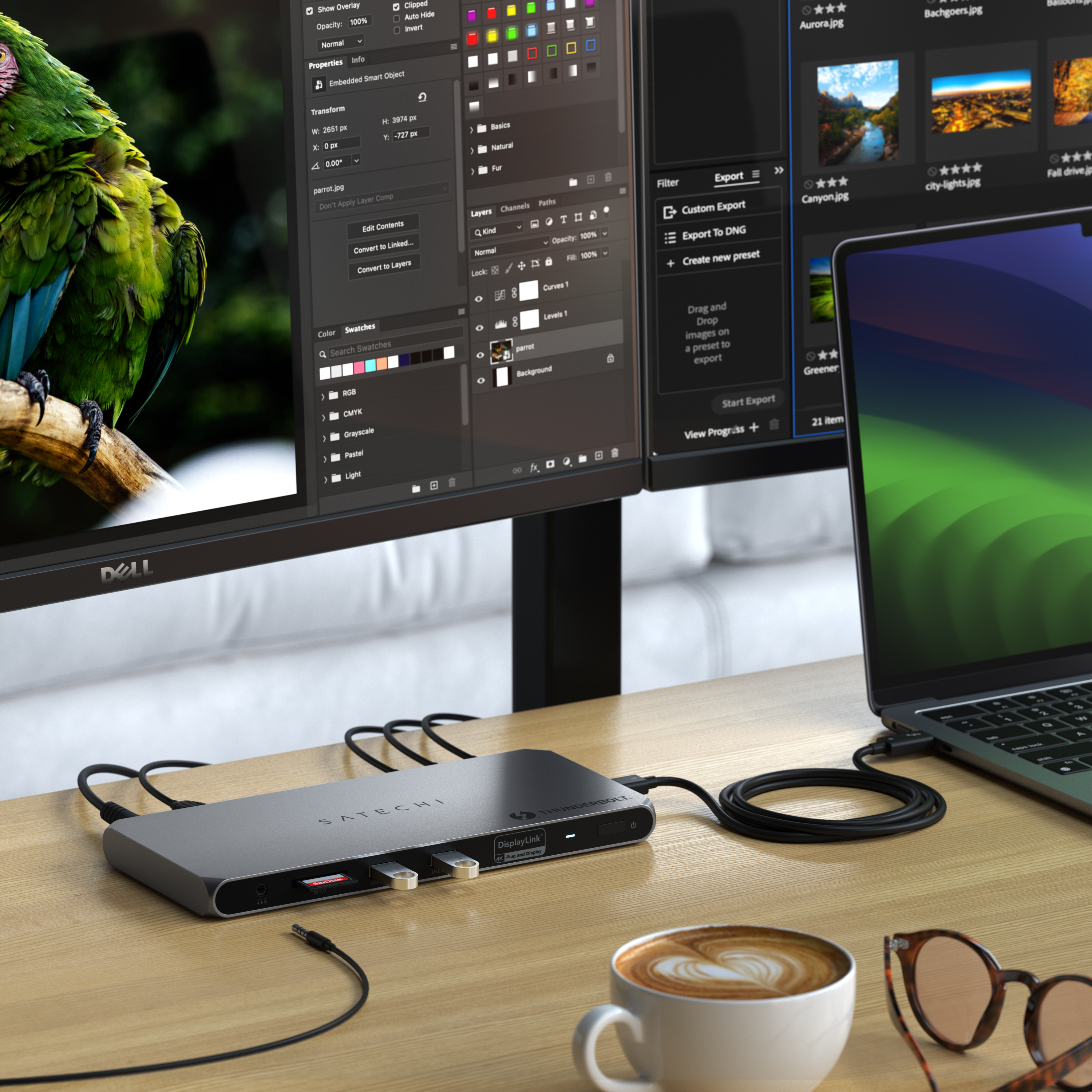 Satechi Thunderbolt 4 Multi-Display Docking Station - EU - Space Grey
