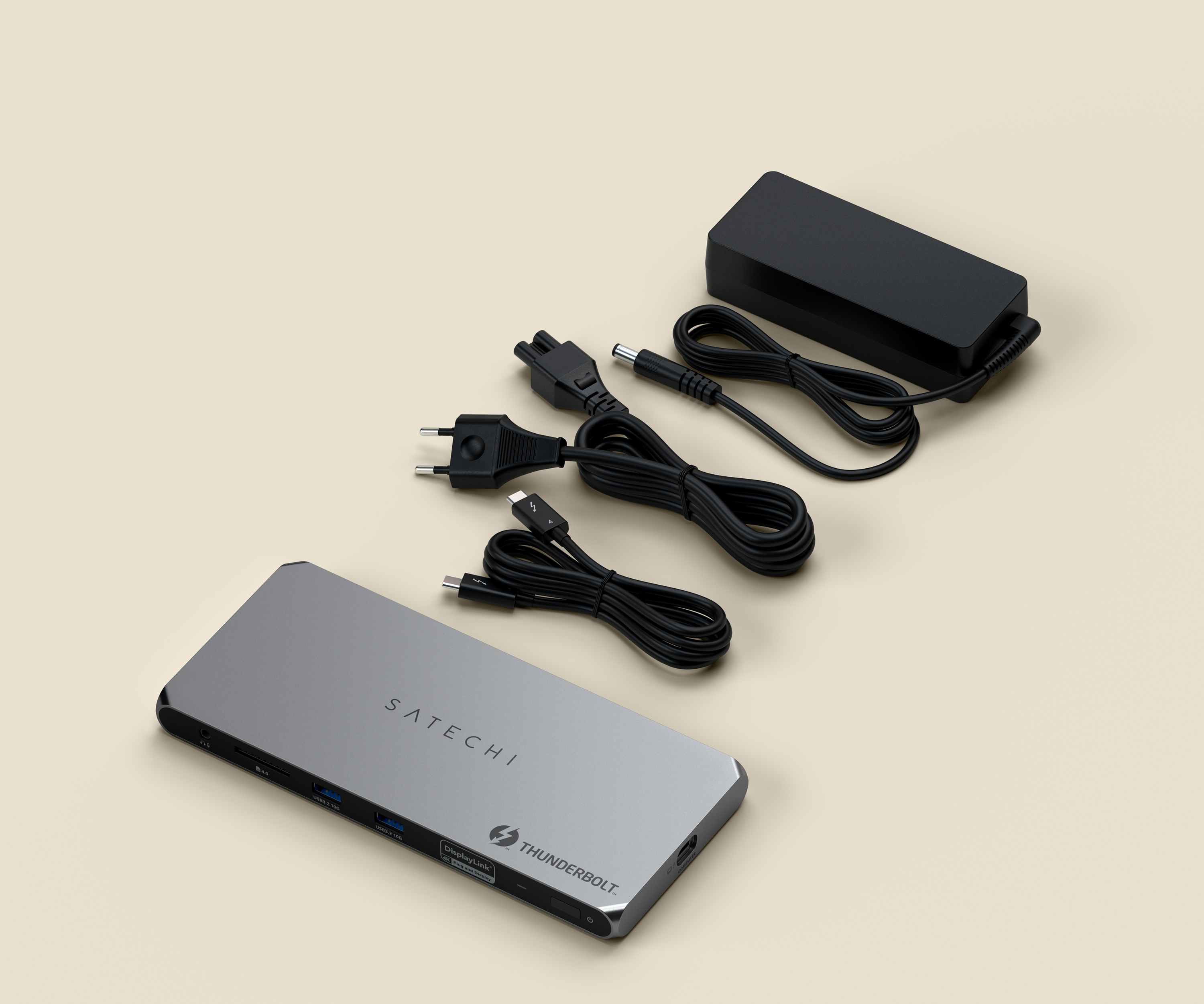 Satechi Thunderbolt 4 Multi-Display Docking Station - EU - Space Grey