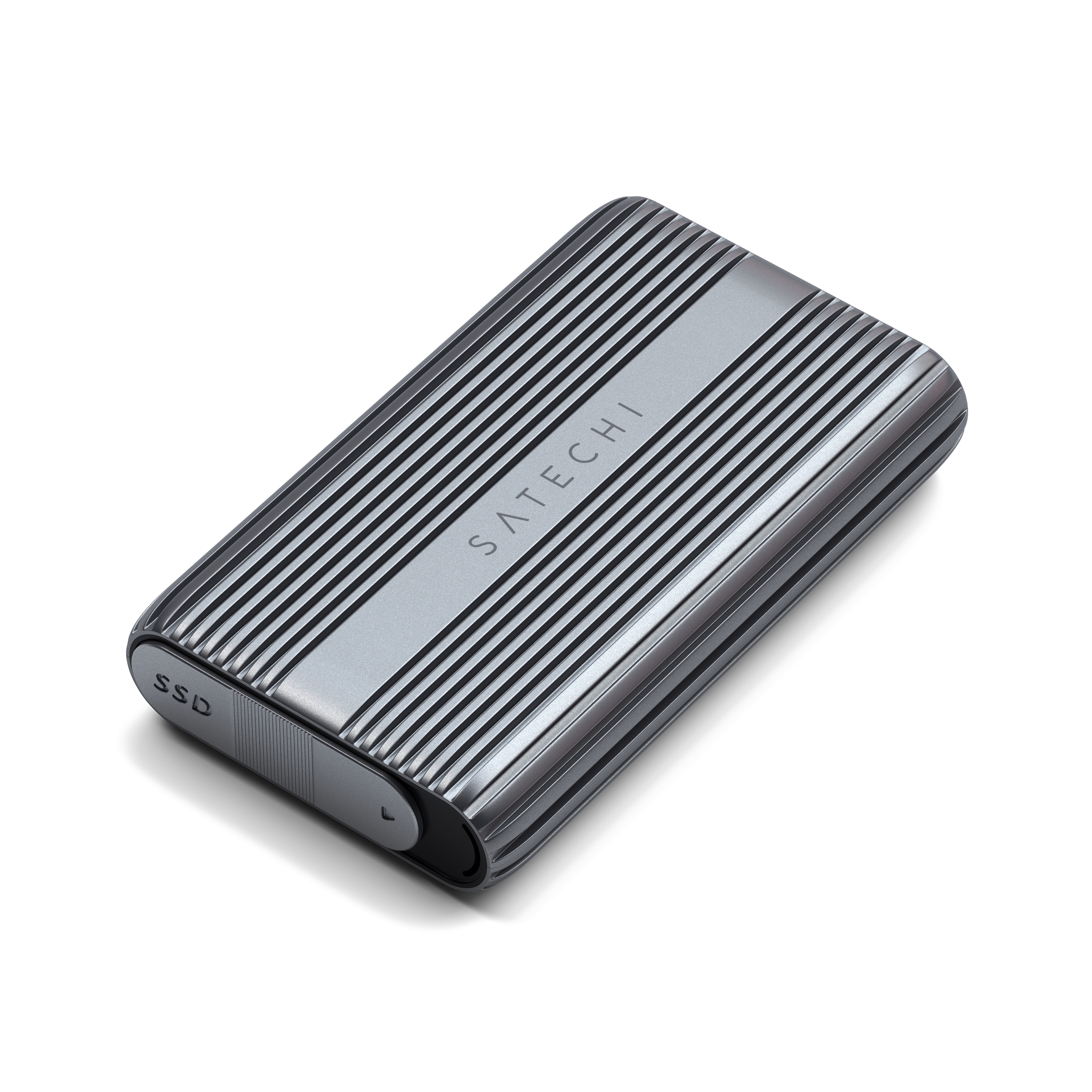 "Satechi USB4 NVMe SSD Pro Enclosure (M.2 NVMe Drives 2280/2260/2242mm-16TBmax,PCI-E Gen 4x4,max bandwidth 8GB/s; reading/writing 3840MB/s ) - Grey"