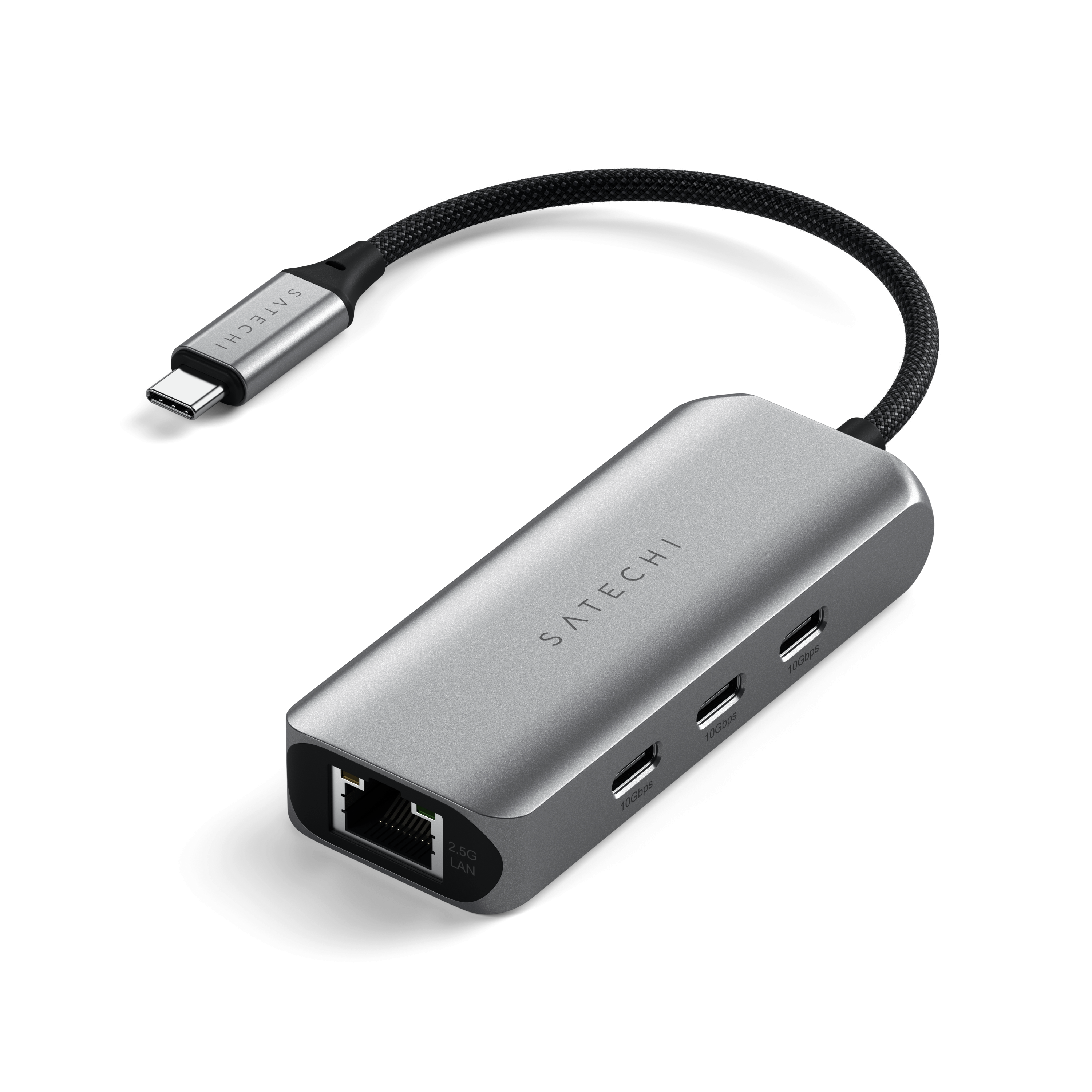 Satechi 4-in-1 USB-C Hub with 2.5 Gigabit Ethernet - Space Gray