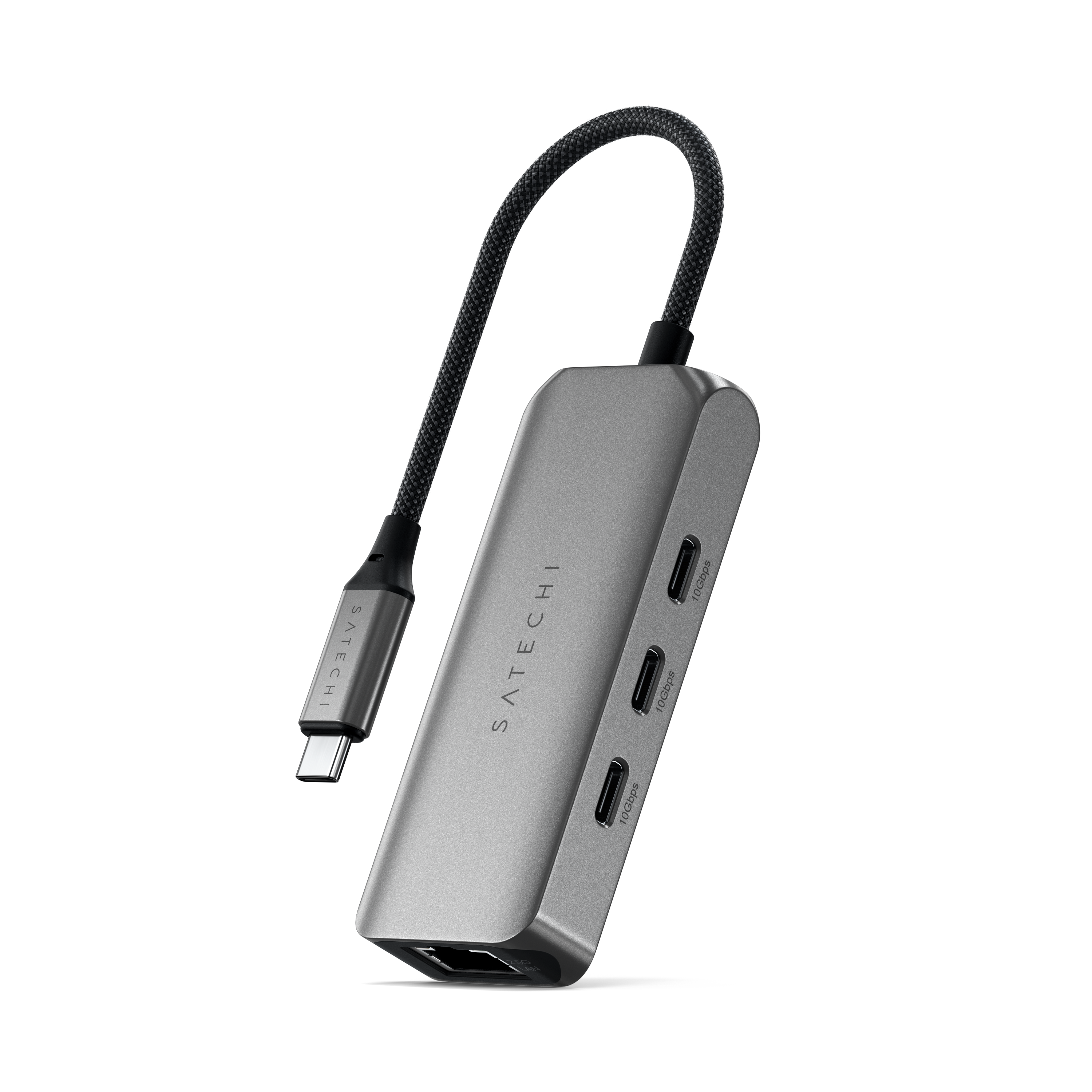 Satechi 4-in-1 USB-C Hub with 2.5 Gigabit Ethernet - Space Gray