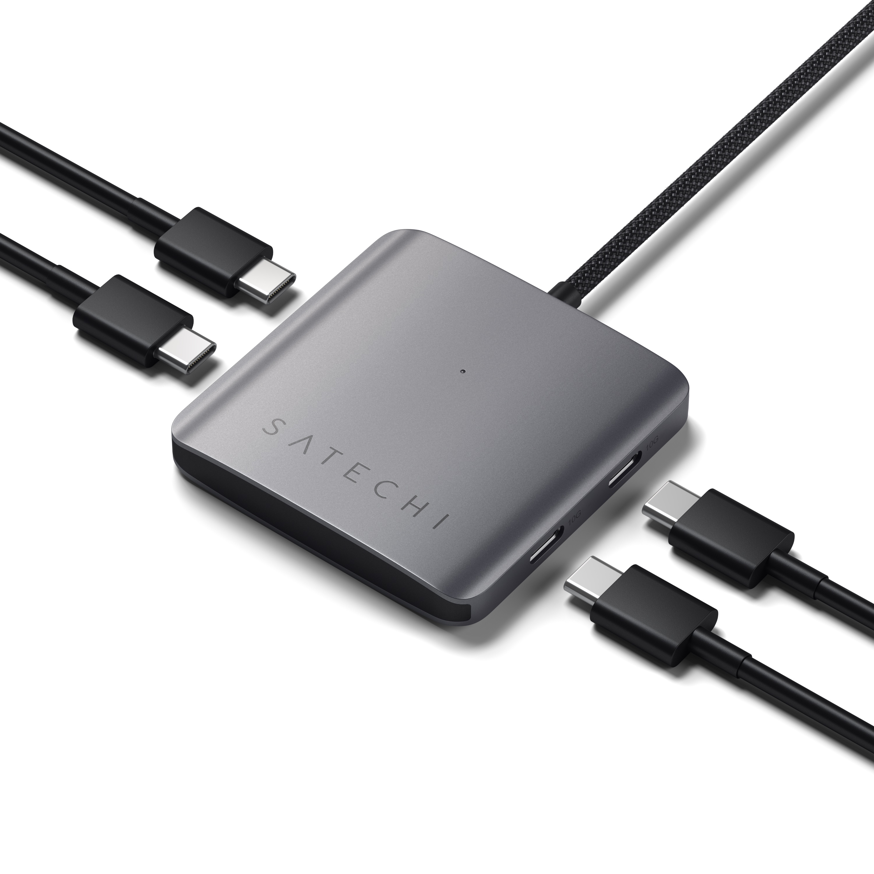 Satechi 4-Port USB-C Hub with PD - Space Gray
