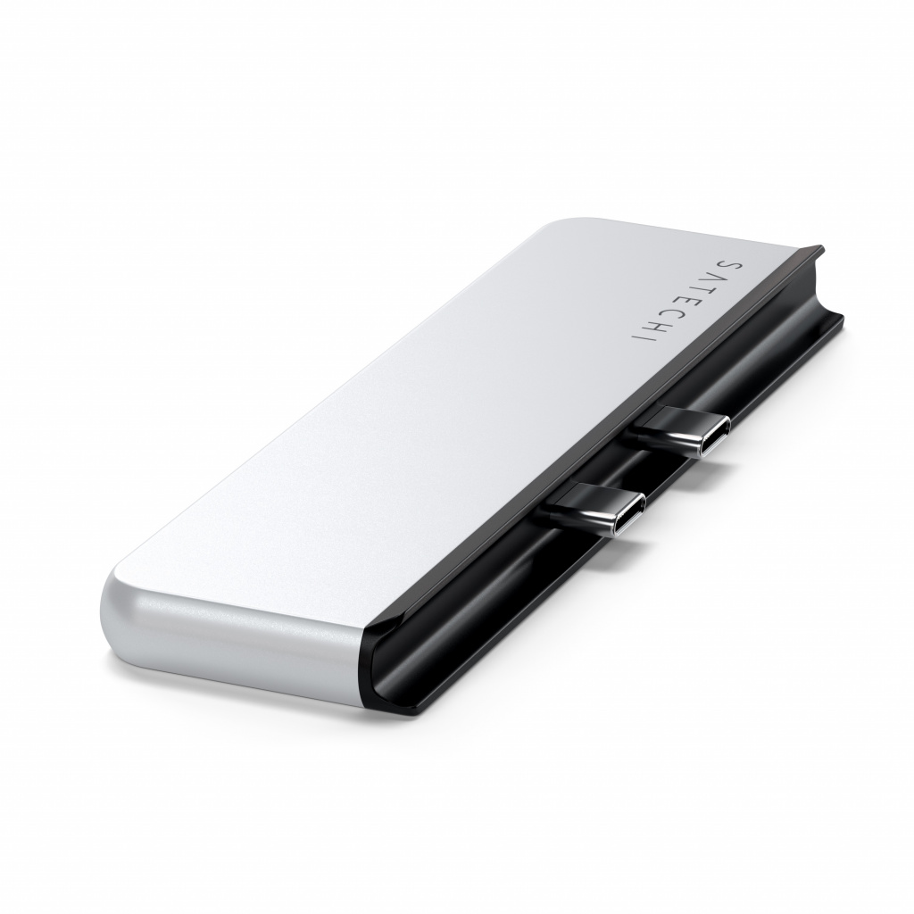 Satechi DUAL USB-C HUB for SURFACE PRO 9 (1x USB4 Pass-through Port 100W PD, 1x 6K/60Hz or Dual 4K/60Hz Video 40Gbps,2x USB-C 3.2 Gen 2 Port, 1x USB-A 3.2 Gen 2, HDMI 2.0 Port (4K/60Hz) SD/microSD)