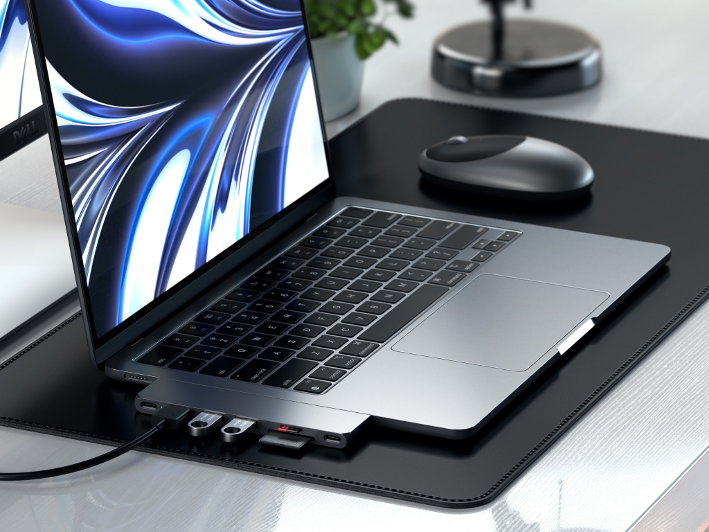 Satechi PRO HUB SLIM (1xUSB4,1xHDMI,2xUSB-A,SD/MicroSD,UHS-I up to 104MB/s, SD/SDHC/SDXC up to 2TB,1xUSB-C) - Space Grey
