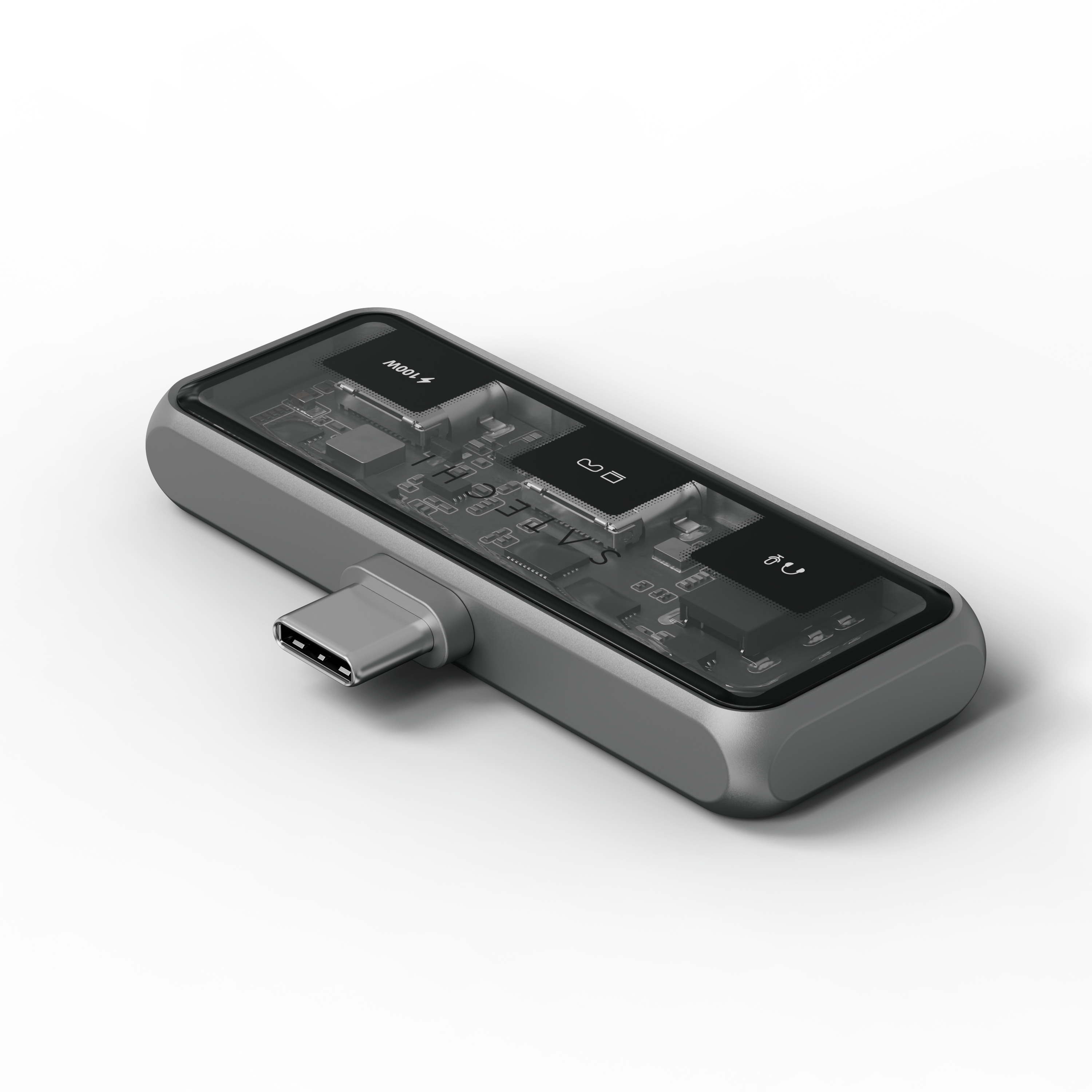 Satechi Mobile XR Hub with dual USB-C and Audio - Space Gray
