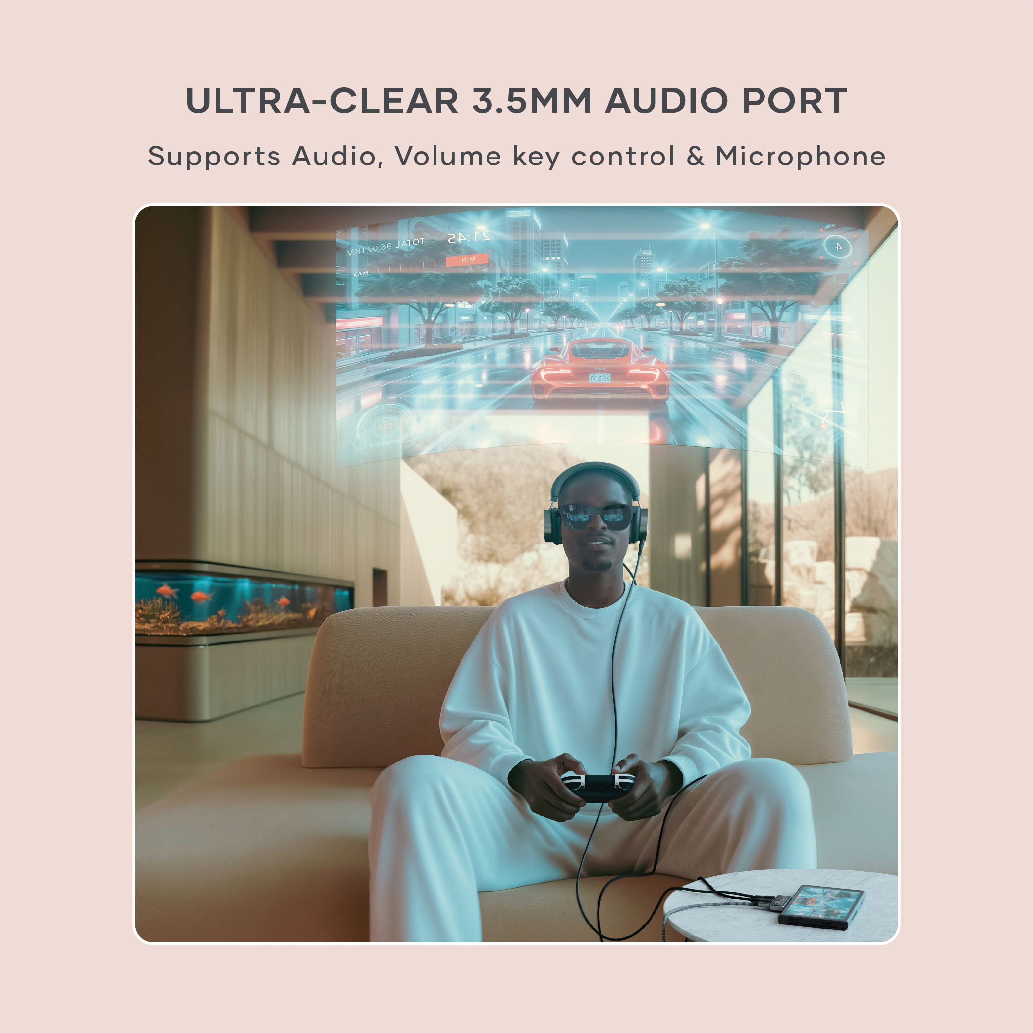 Satechi Mobile XR Hub with dual USB-C and Audio - Space Gray