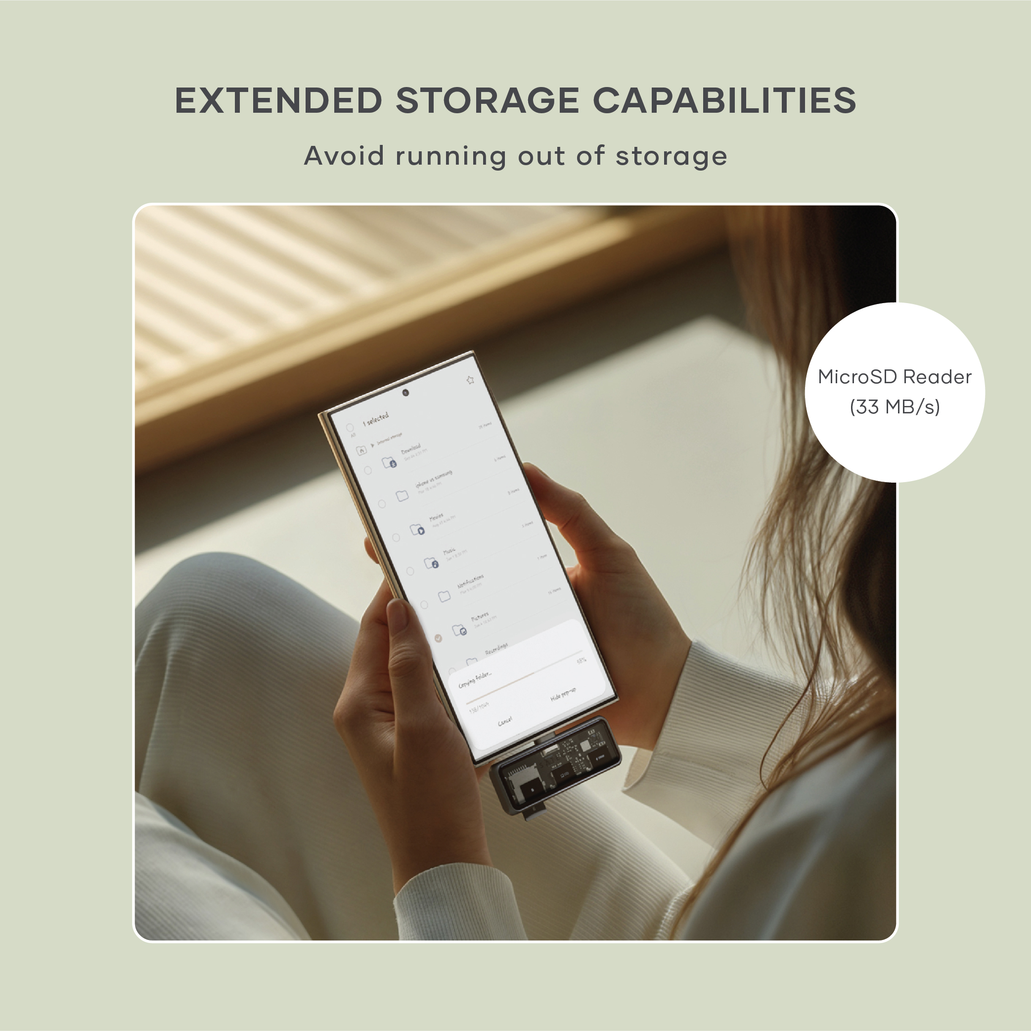 Satechi Mobile XR Hub with  dual USB-C and microSD - Space Gray