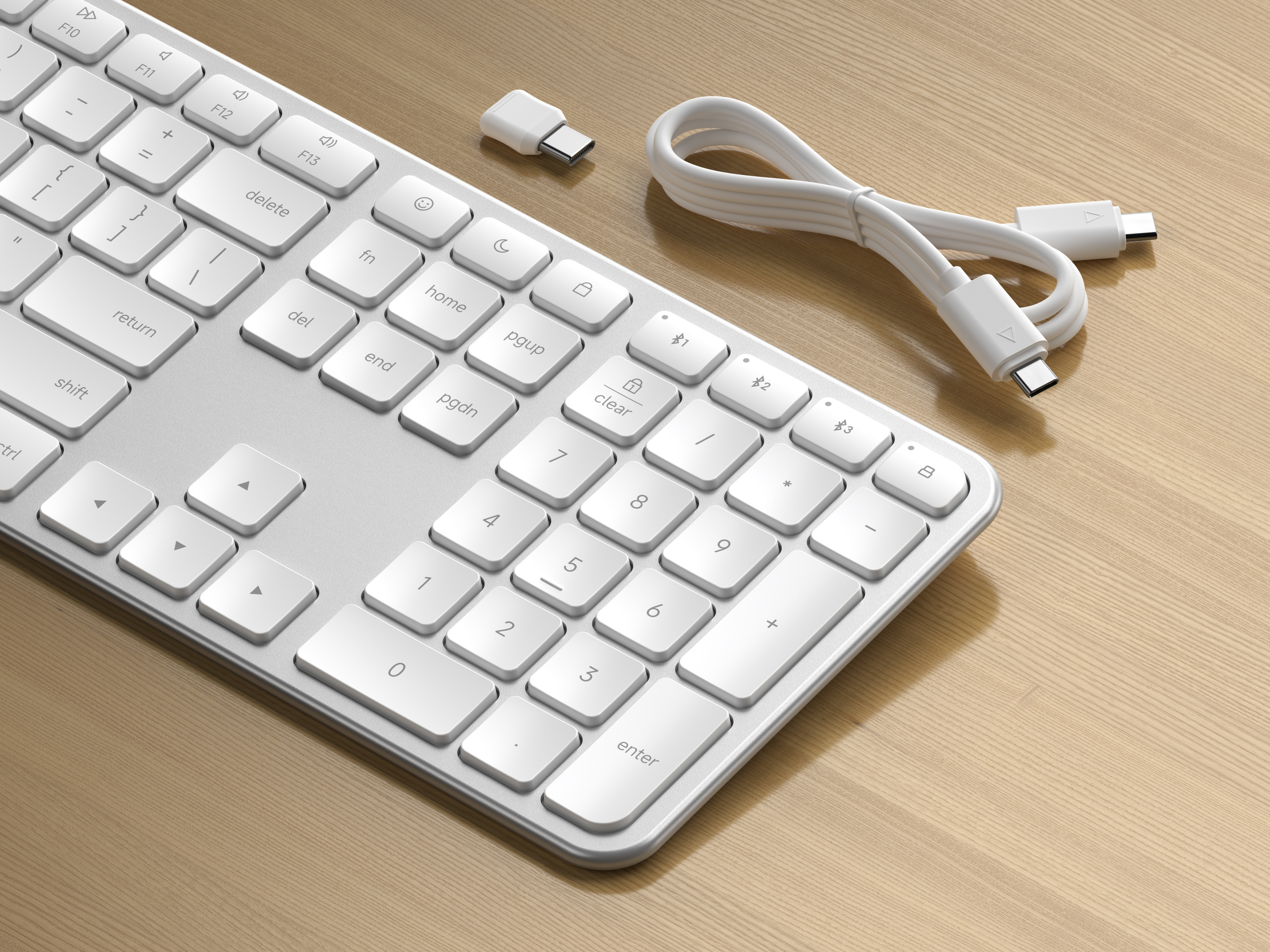 Satechi Slim EX3 Wireless Keyboard - US English - Silver [4]