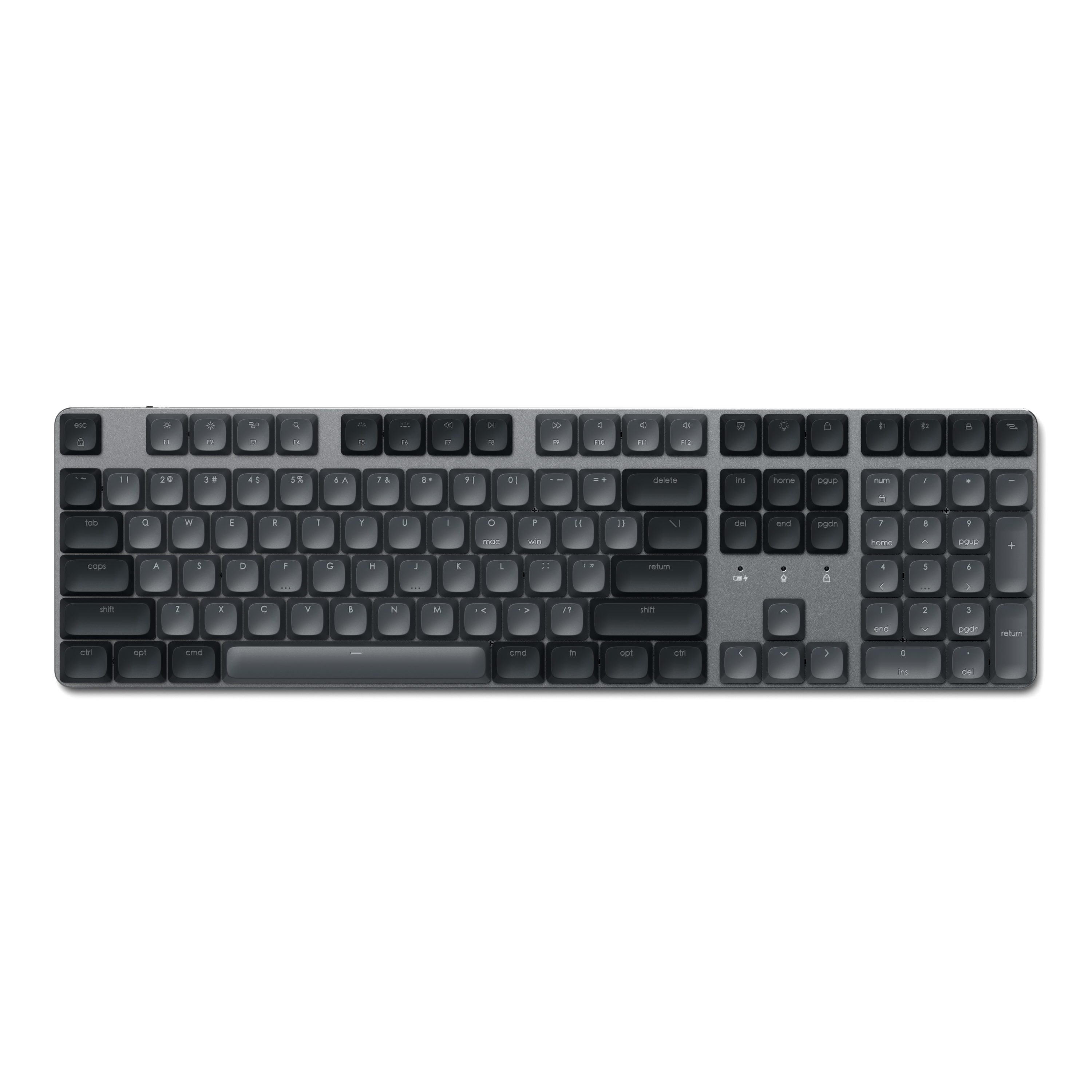 Satechi SM3 Slim Mechanical Backlit Bluetooth Keyboard (Dark) - US- Dark