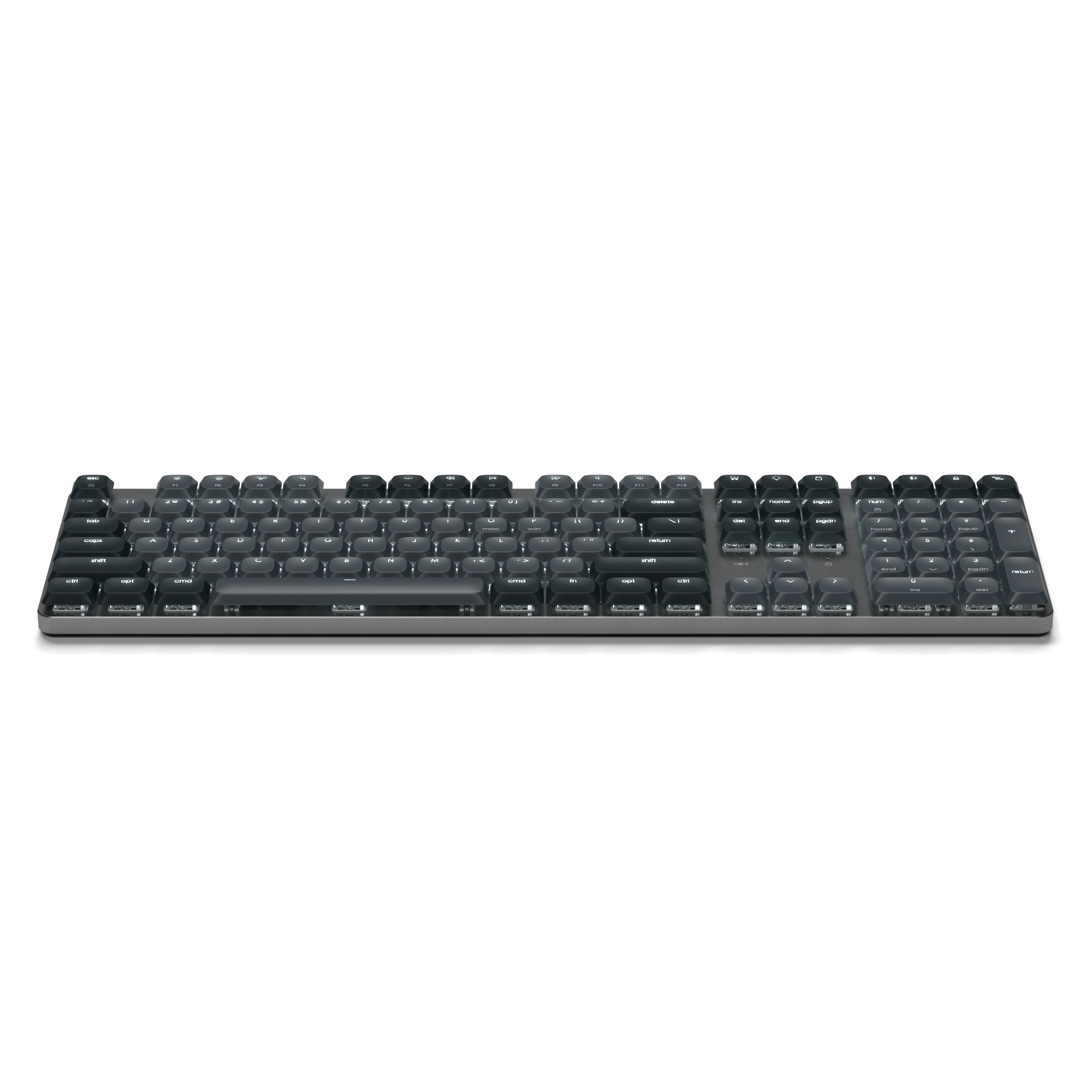 Satechi SM3 Slim Mechanical Backlit Bluetooth Keyboard (Dark) - US- Dark