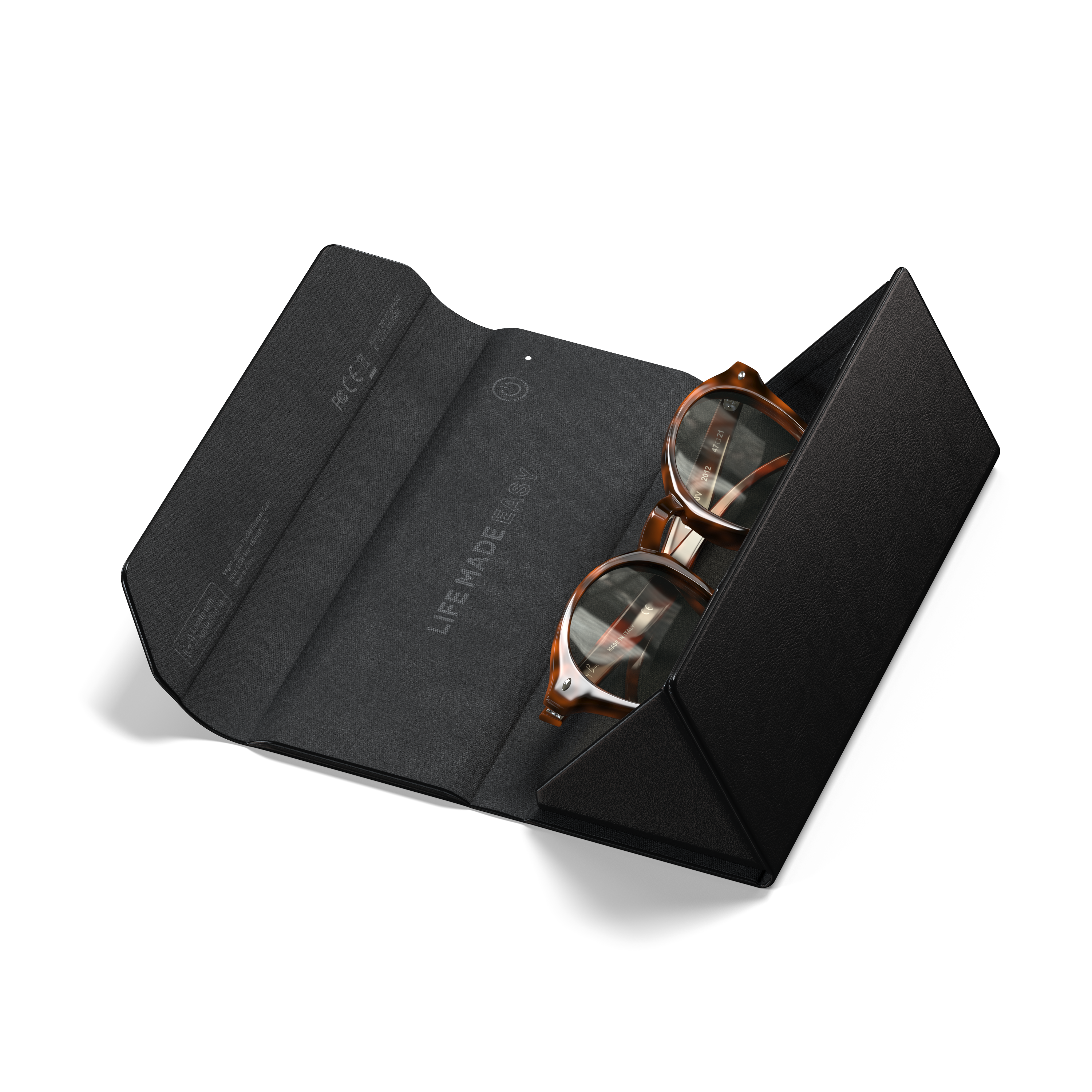 Satechi Vegan-Leather FindAll Glasses Case - Black