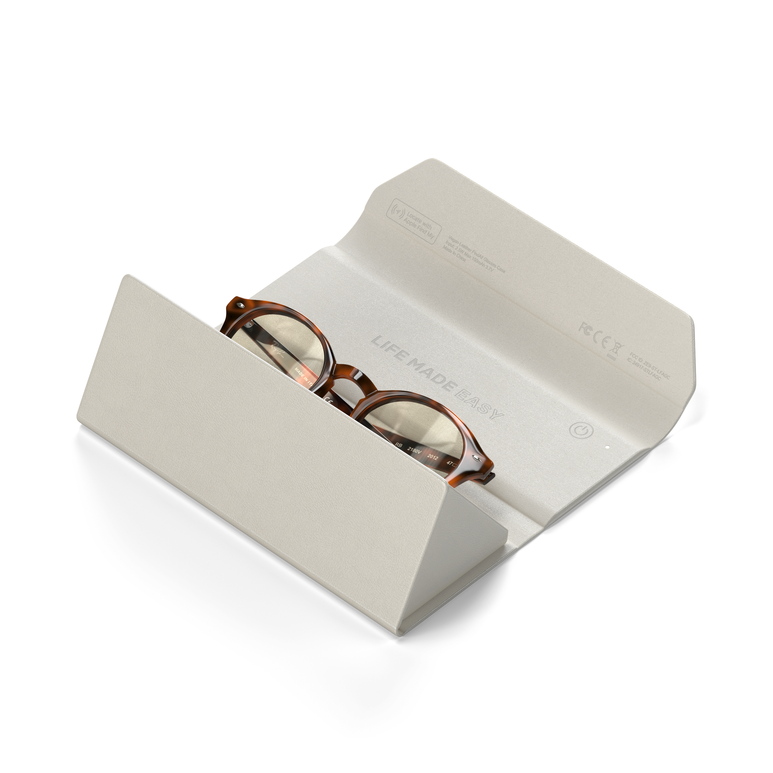 Satechi Vegan-Leather FindAll Glasses Case - Sand