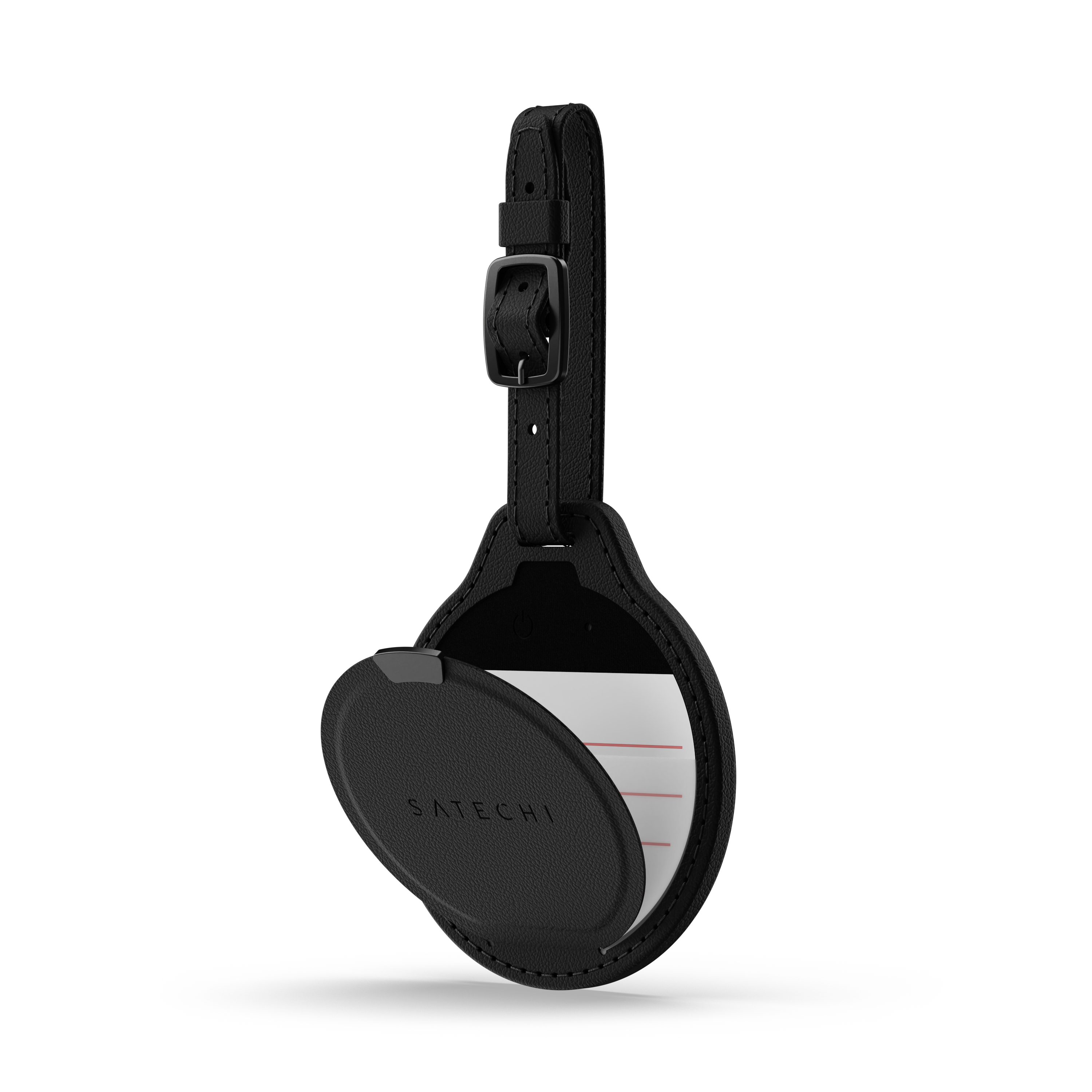 Satechi Vegan-Leather FindAll Luggage Tag - Black
